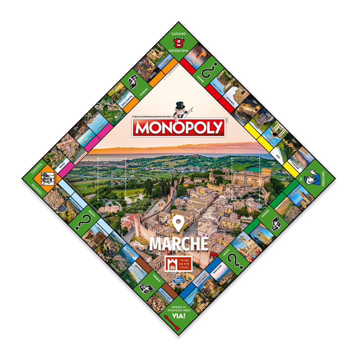Monopoly - i borghi più belli d'italia - edizione marche - MONOPOLY