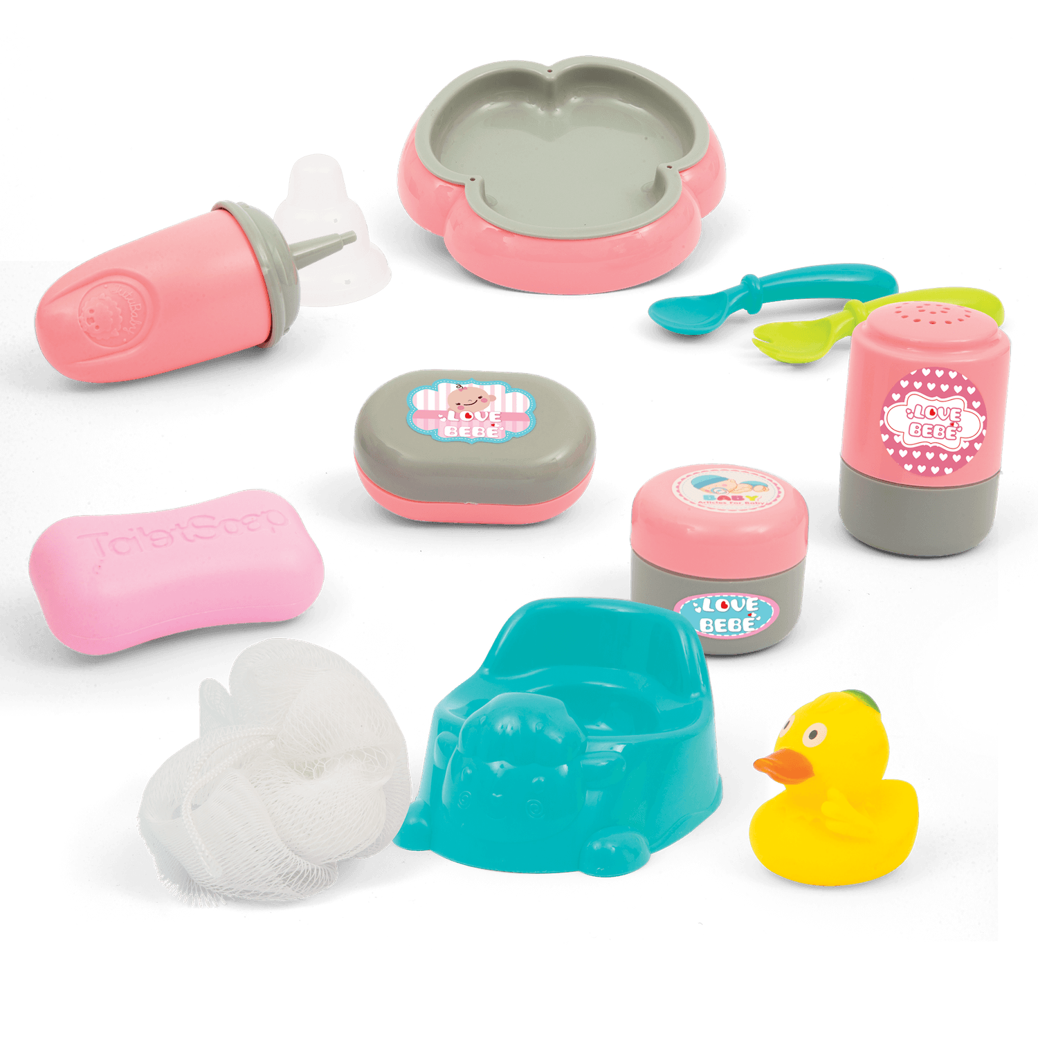Set bagnetto con vasca - LOVE BEBÈ, SUPERSTAR
