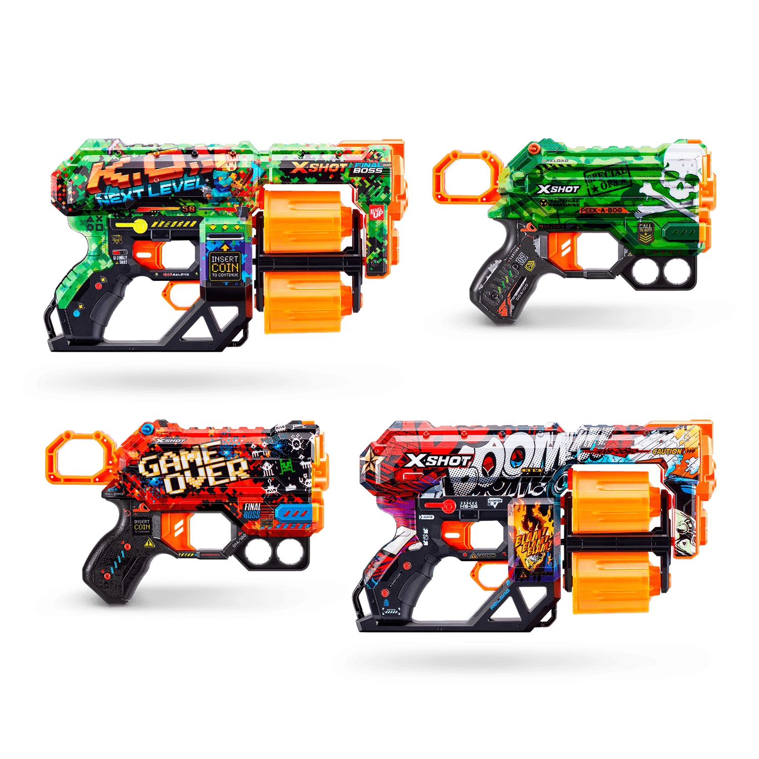 Xshot skins  4 pistole - SUN&SPORT, X-SHOT
