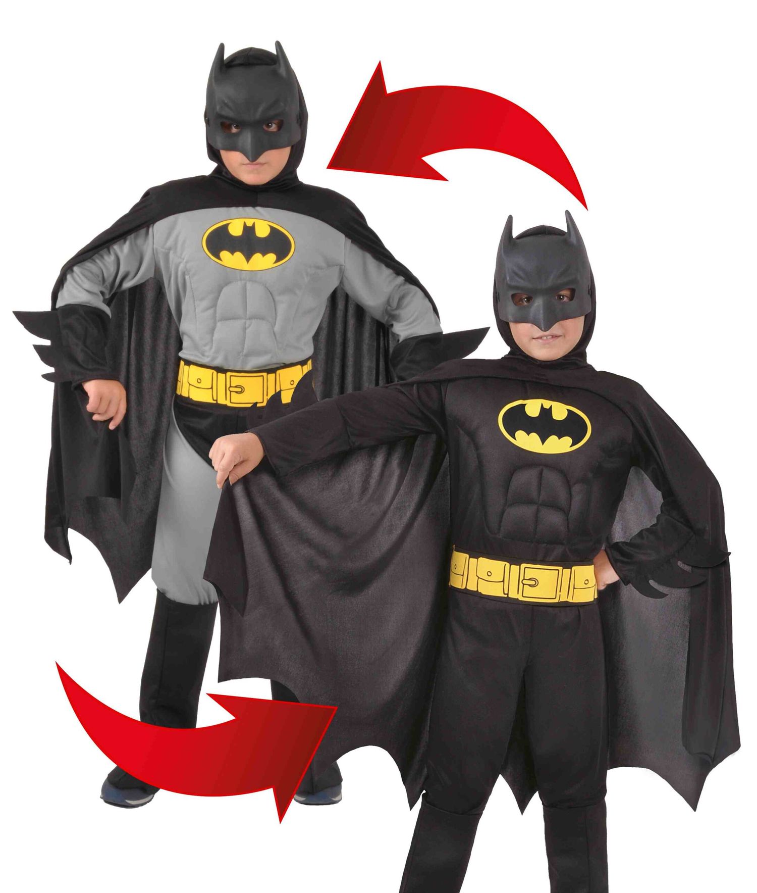 Costume batman reversibile - BATMAN, DC COMICS