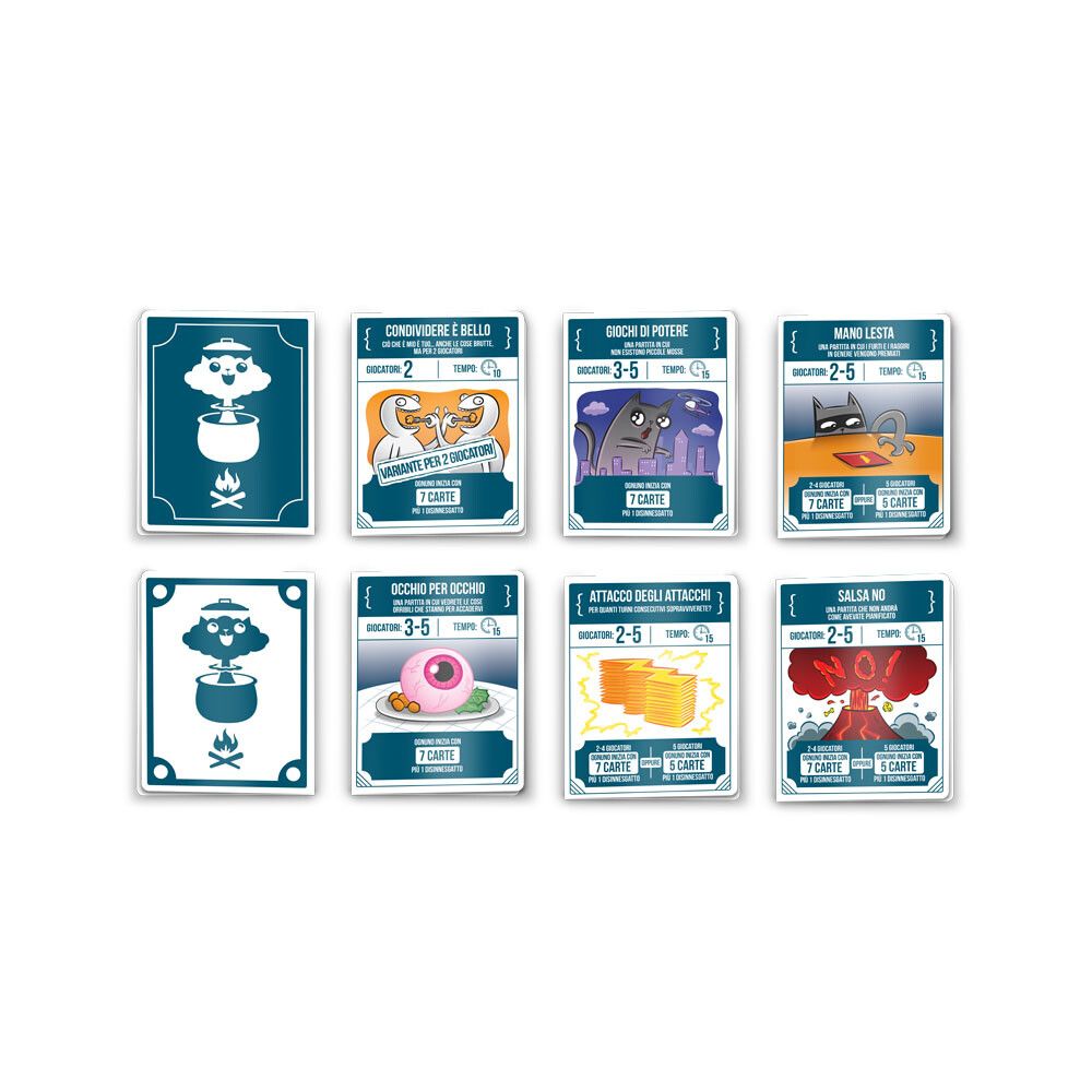 Asmodee - exploding kittens recipes for disaster, gioco di carte - ASMODEE, EXPLODING KITTENS