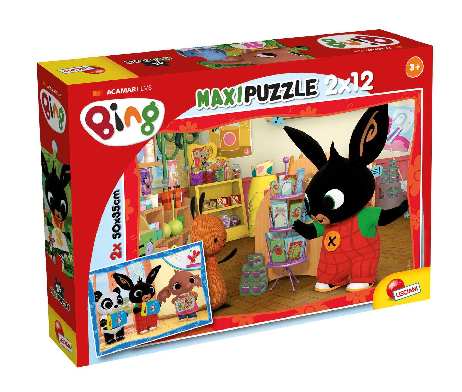Puzzle supermaxi 12+12  bing - a scuola! - LISCIANI