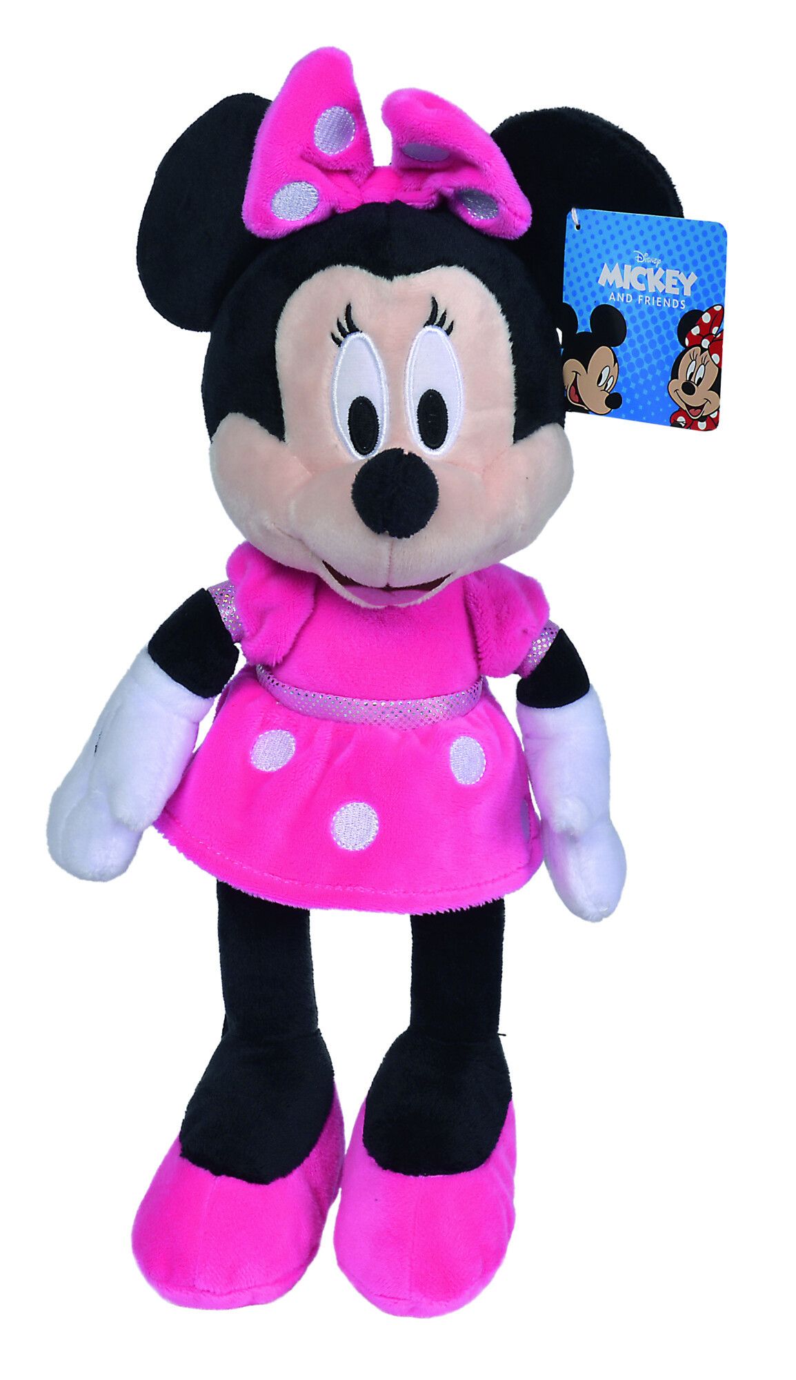 Simba - disney peluche minnie, cm 35, con abito fucsia, + 0 mesi - Disney, Minnie