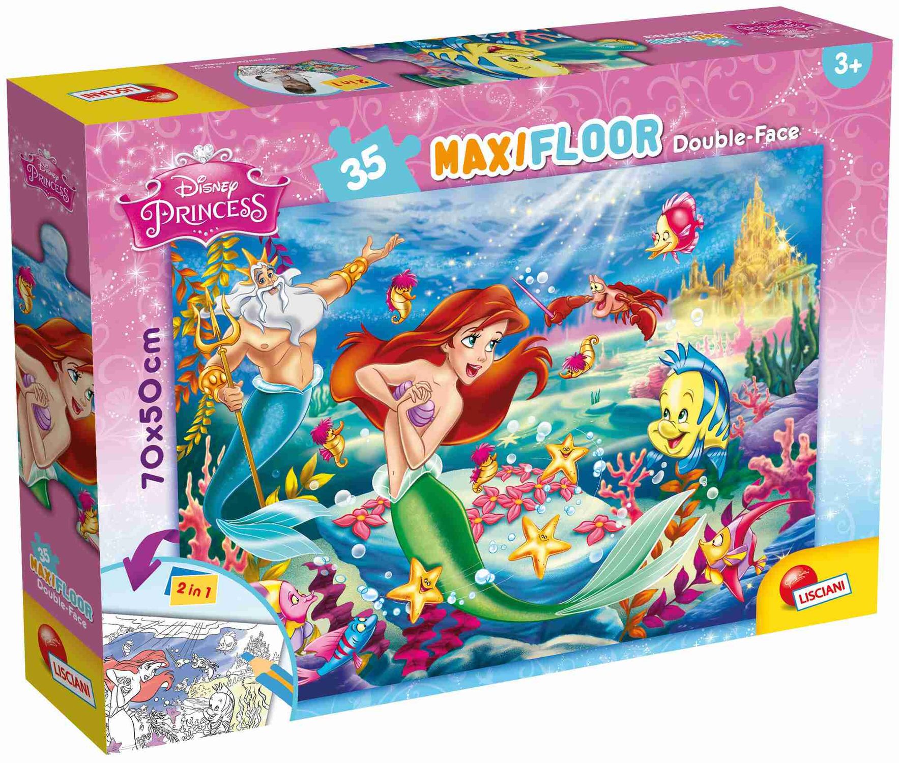 Disney puzzle df maxi floor 35 the little mermaid - DISNEY PRINCESS, LISCIANI, Disney