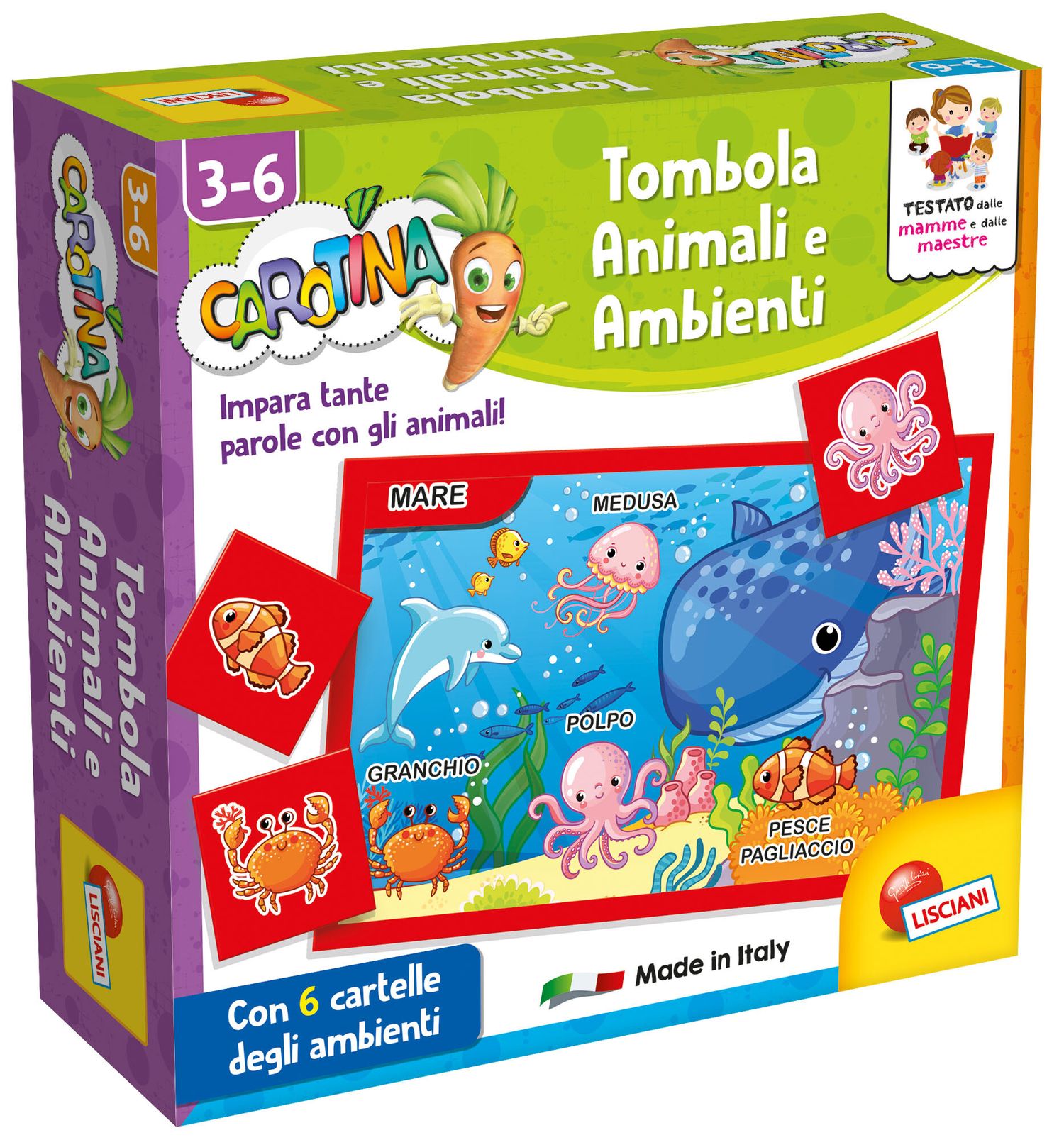 Carotina quadrotte animali e ambienti - LISCIANI