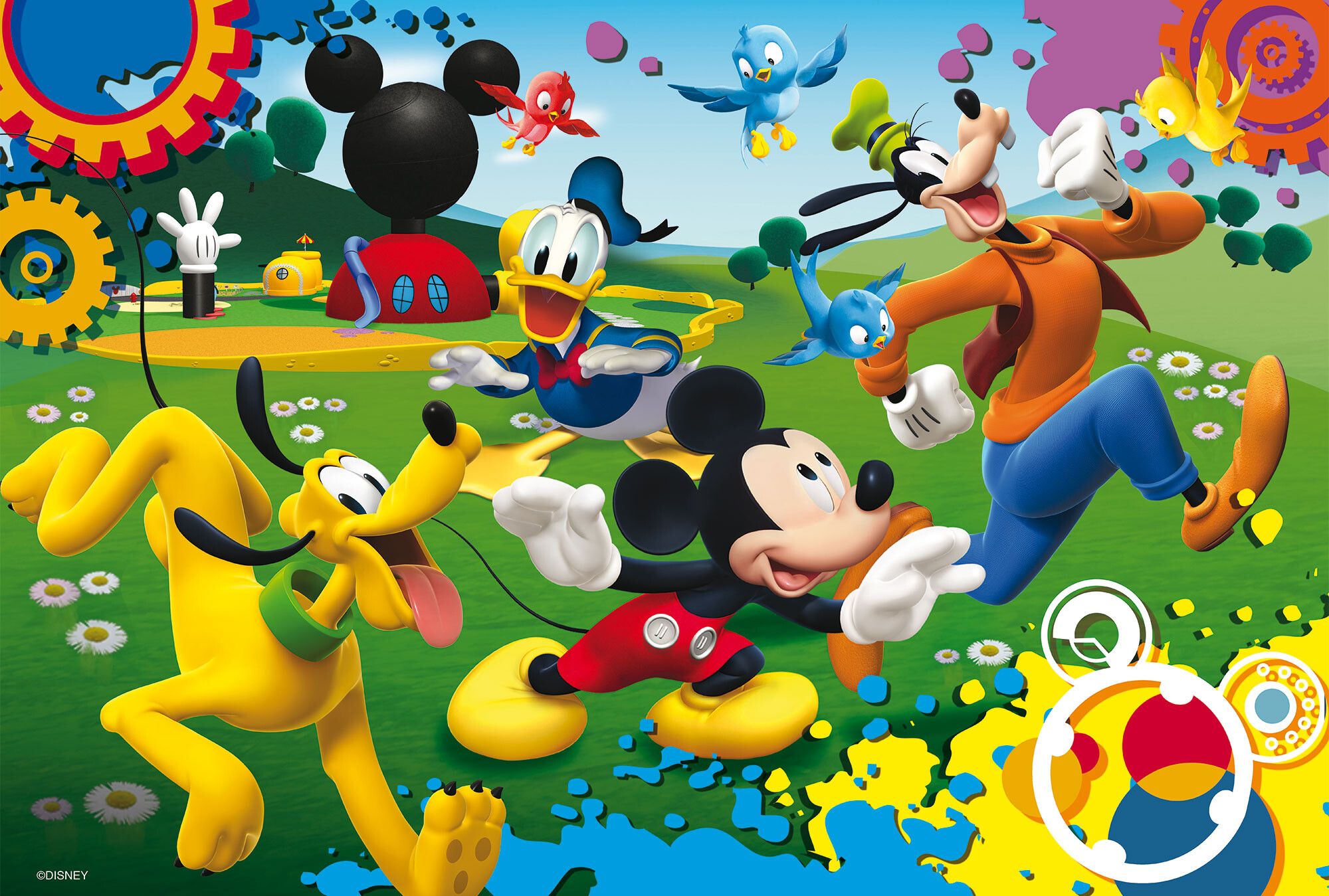 Disney puzzle maxifloor 4 x 48 mickey - LISCIANI, Disney
