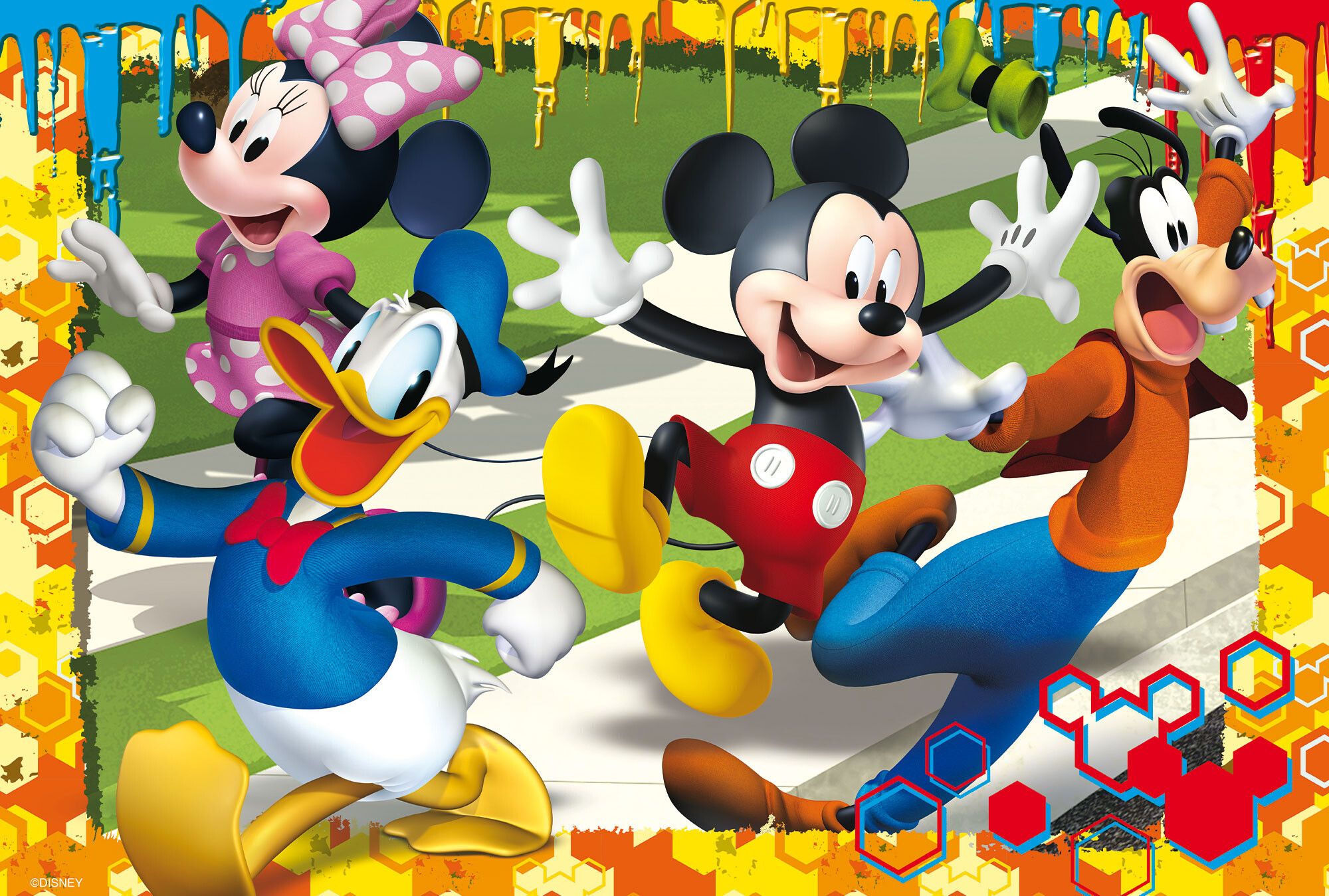 Disney puzzle maxifloor 4 x 48 mickey - LISCIANI, Disney