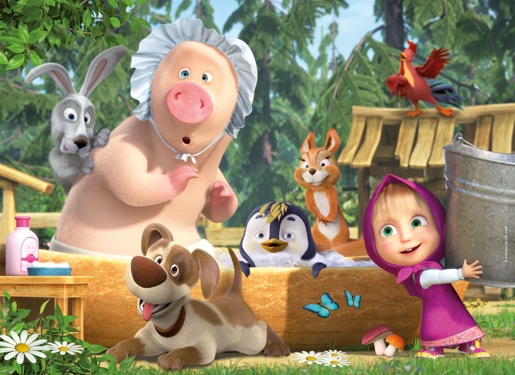 Masha puzzle maxifloor 24 - una buona giornata!                                                                                                                   . - LISCIANI