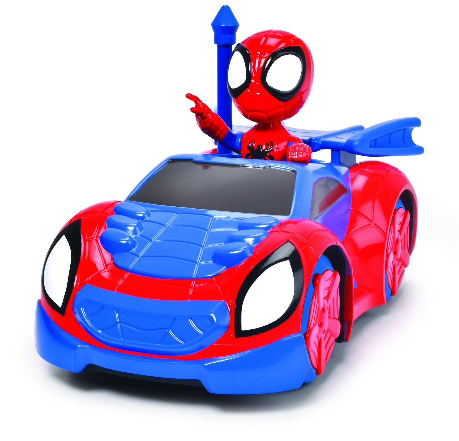 Dickie- radiocomando spidey web crawler, +3 anni, cm 17, scala 1:24, 1 canale - MARVEL, Spiderman