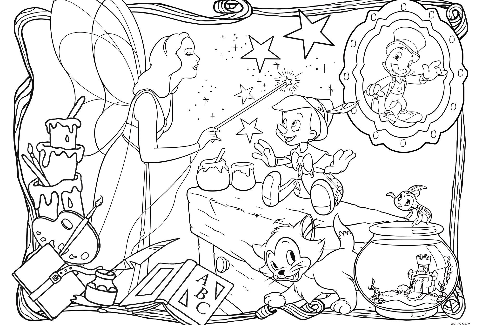 Disney puzzle df maxi floor 24 disney classics - pinocchio                                                                                                                            . - LISCIANI, Disney