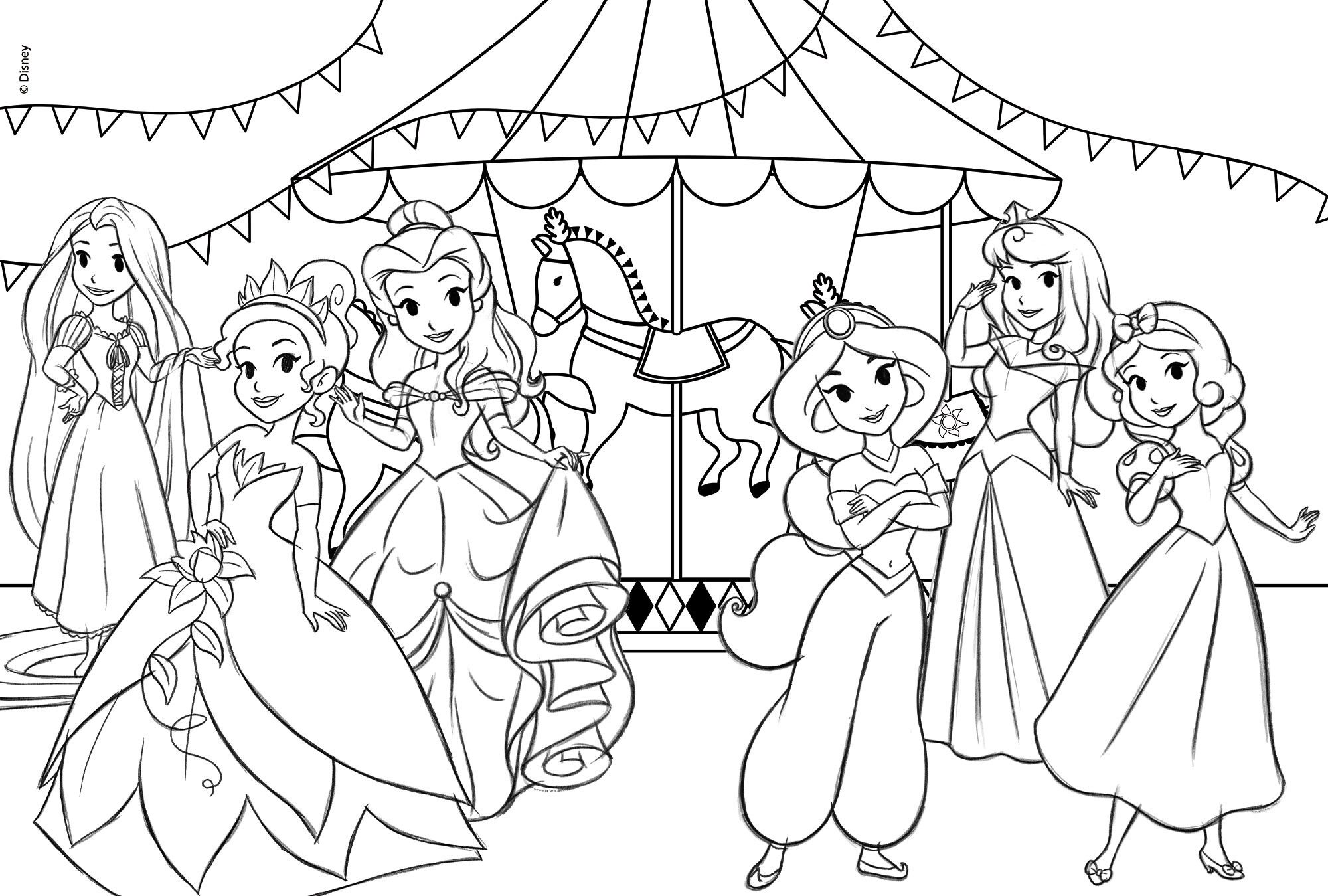 Disney puzzle maxifloor 2 x 12 princess - DISNEY PRINCESS, LISCIANI