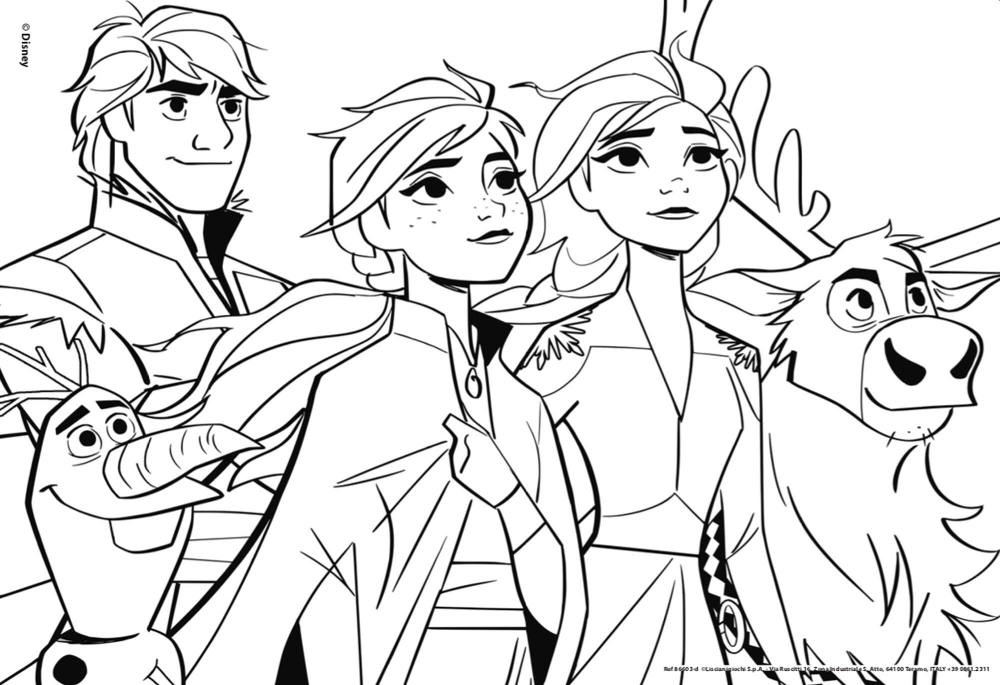 Disney puzzle maxifloor 4 x 48 frozen 2 - DISNEY PRINCESS, LISCIANI, Disney