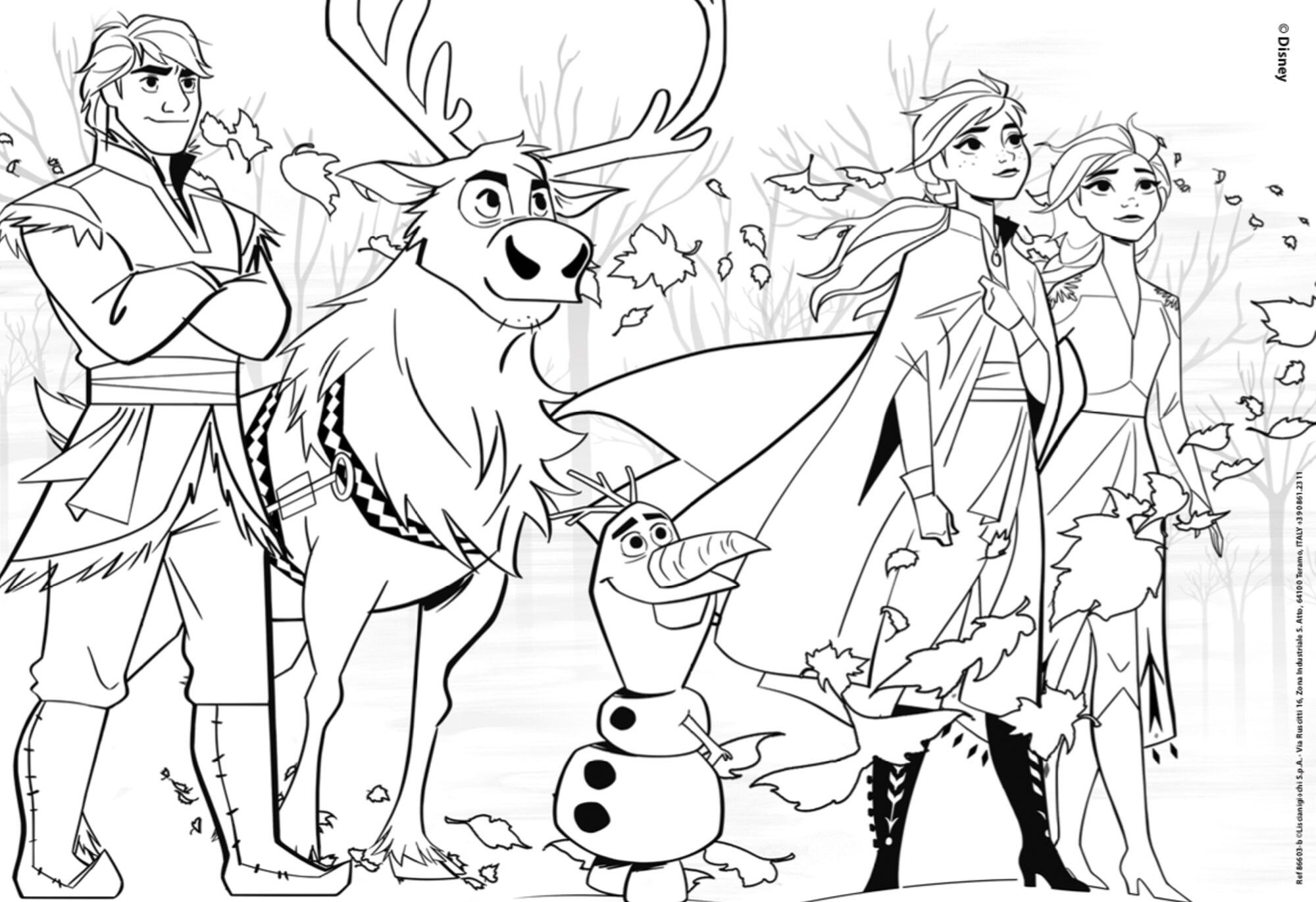 Disney puzzle maxifloor 4 x 48 frozen 2 - DISNEY PRINCESS, LISCIANI, Disney