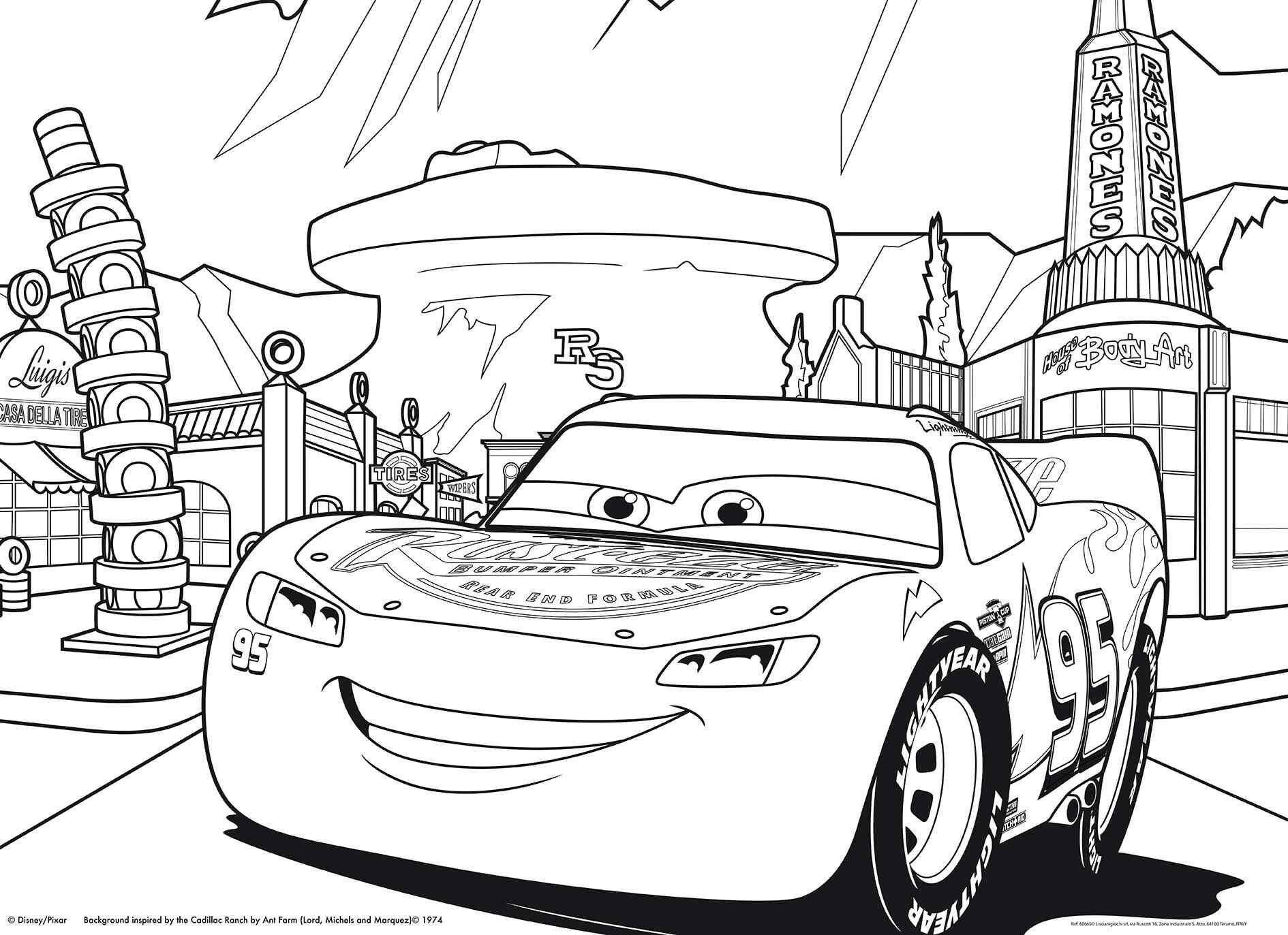 Disney puzzle df maxi floor 35 cars 3 - go! go! go! - LISCIANI, Cars, Disney