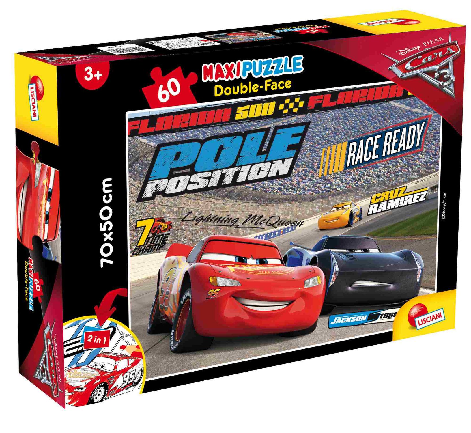 Disney puzzle df maxi floor 60 cars 3 challenge - LISCIANI, Cars, Disney