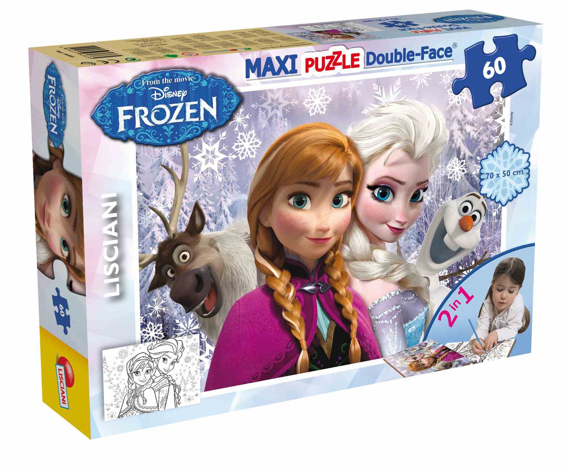 Disney puzzle df maxi floor 60 frozen sisters forever - DISNEY PRINCESS, LISCIANI, Disney, Frozen