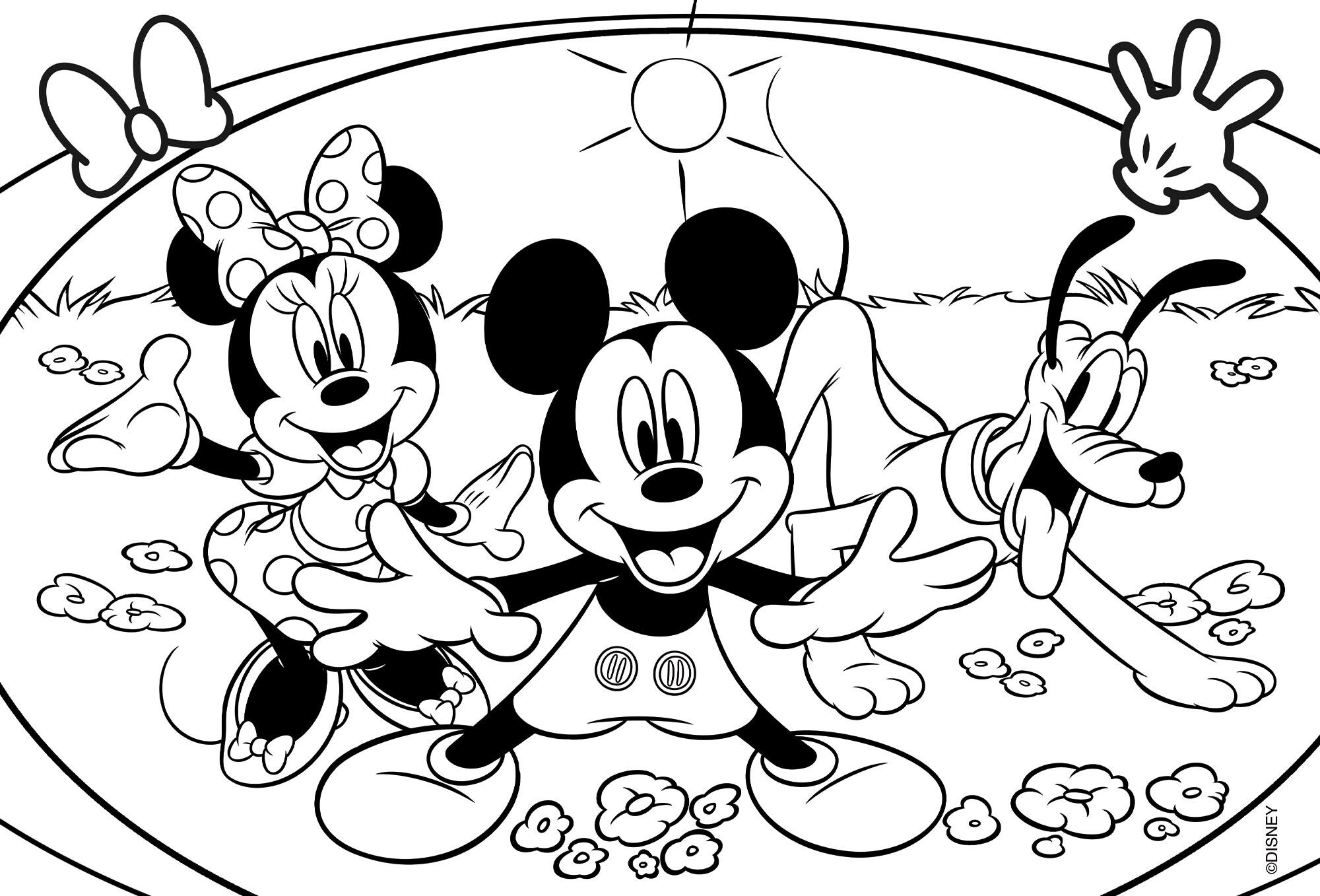 Disney puzzle maxifloor 4 x 48 mickey - LISCIANI, Disney