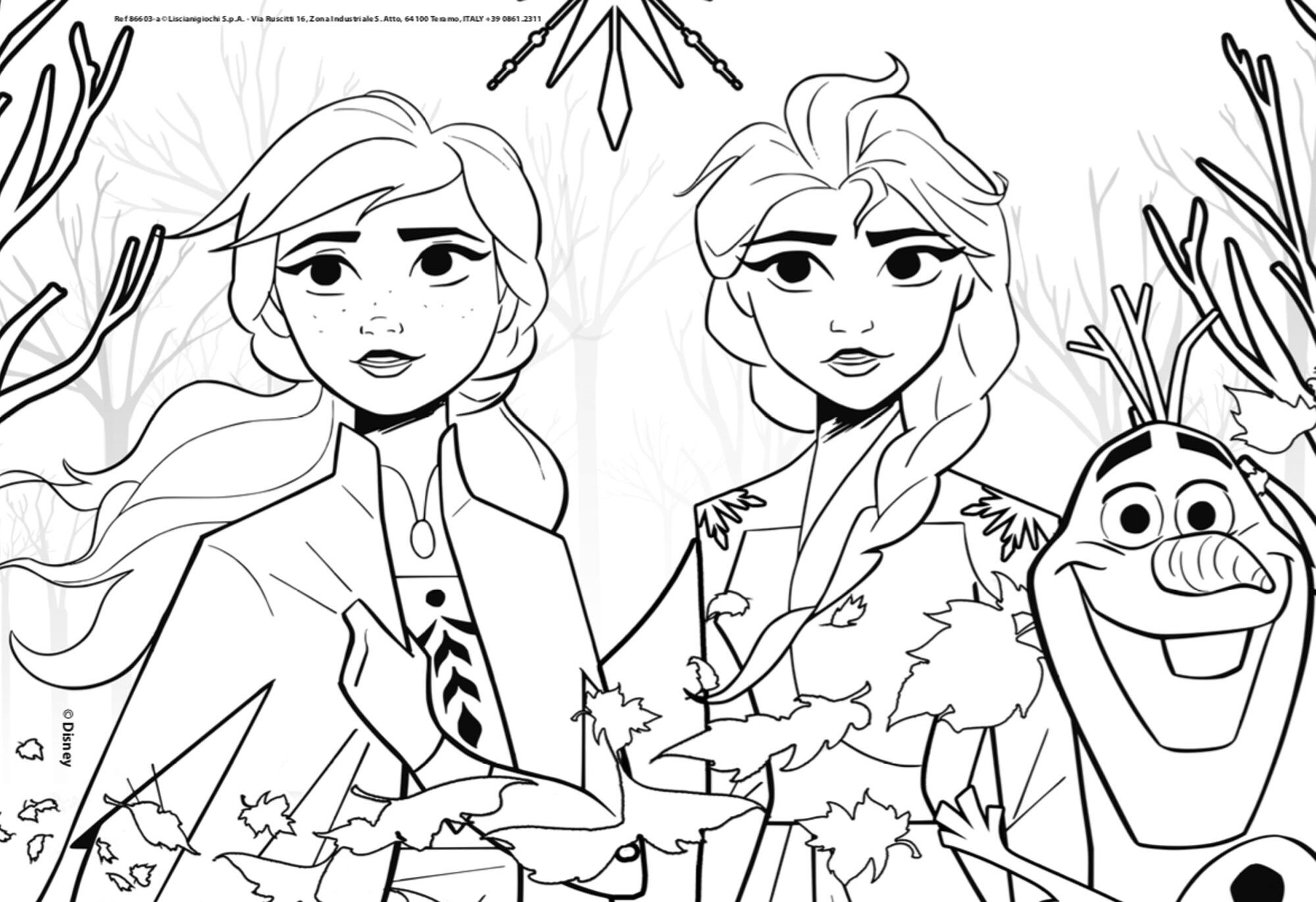 Disney puzzle maxifloor 2 x 24 frozen - DISNEY PRINCESS, LISCIANI, Disney, Frozen