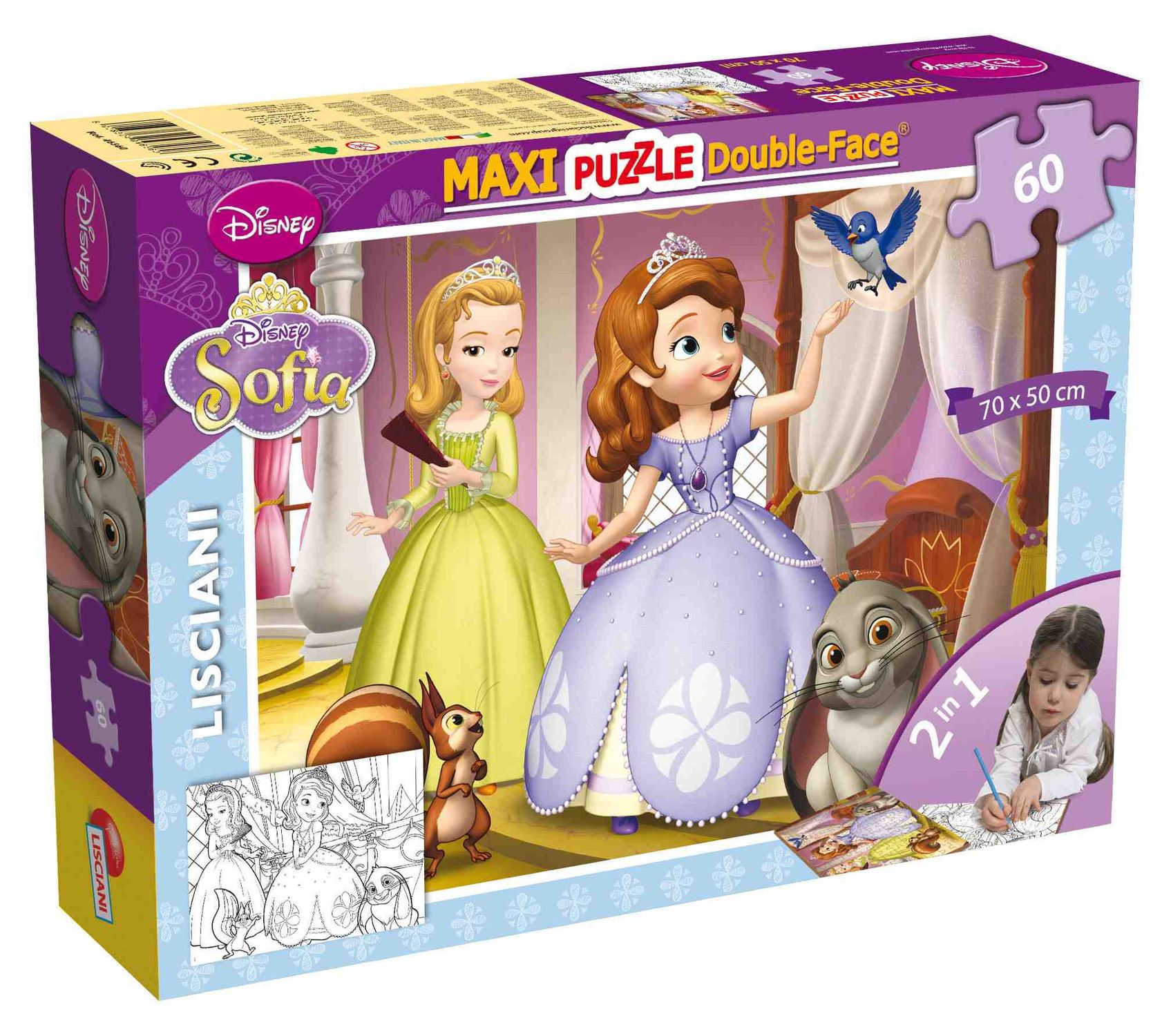 Disney puzzle df maxi floor 60 sofia - DISNEY PRINCESS, LISCIANI, Disney