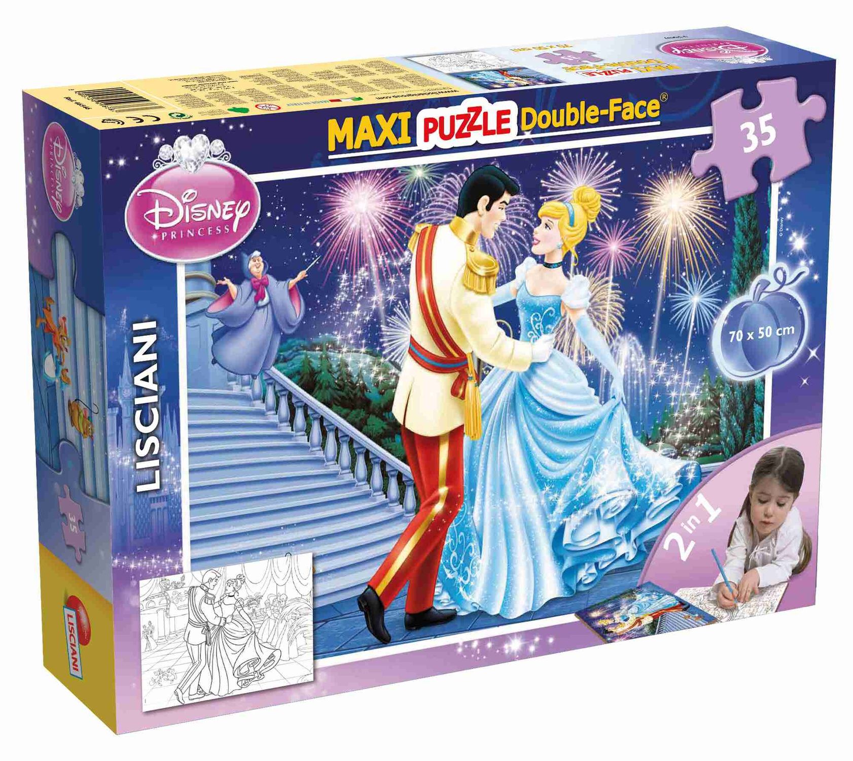Disney puzzle df maxi floor 35 cinderella - DISNEY PRINCESS, LISCIANI, Disney