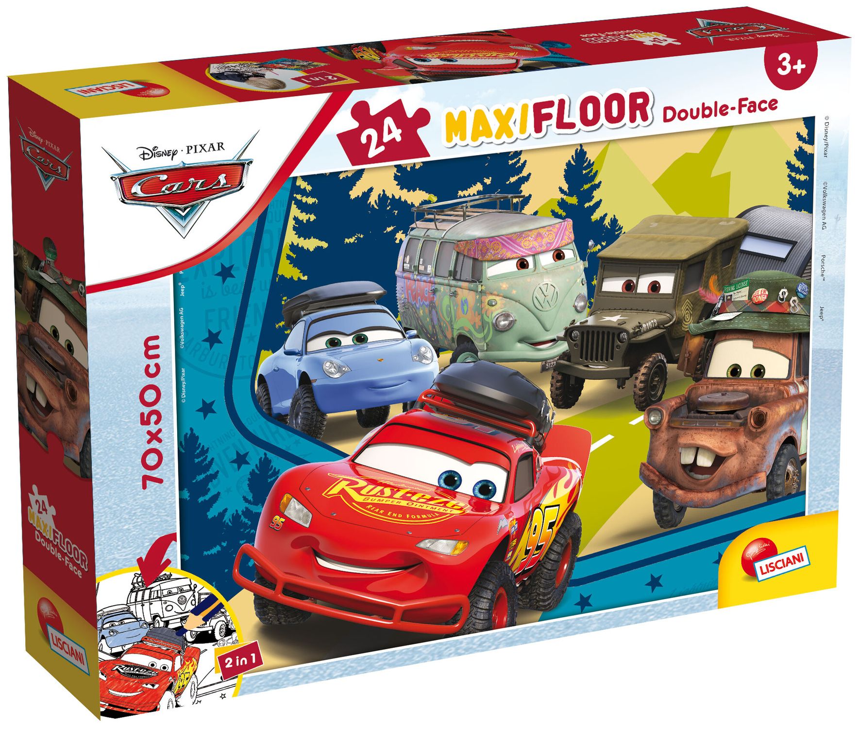 Disney puzzle df maxi floor 24 cars - LISCIANI, Cars, Disney
