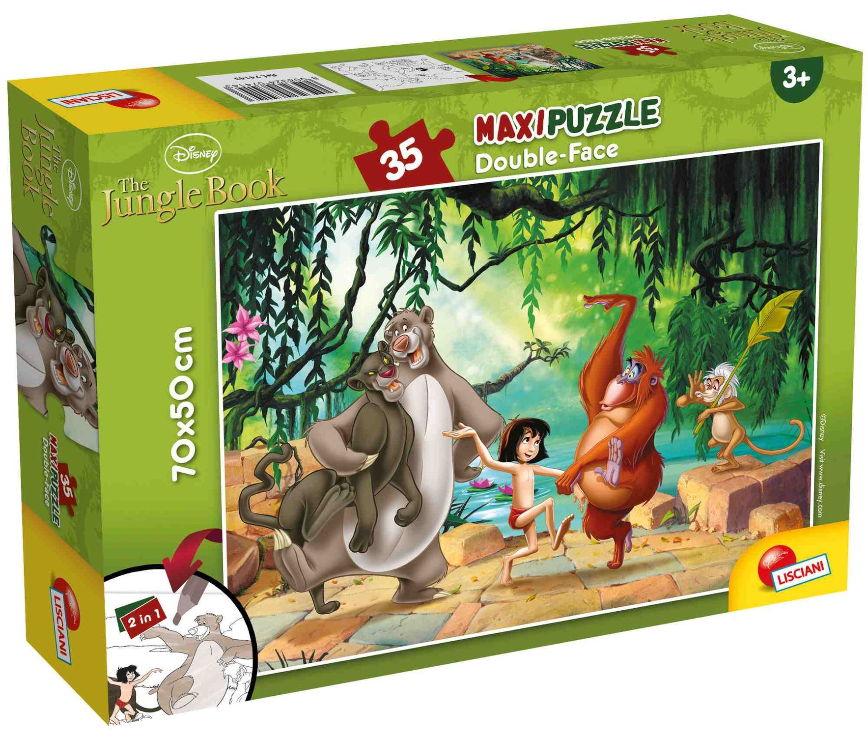 Disney puzzle df maxi floor 35 jungle book - LISCIANI, Disney