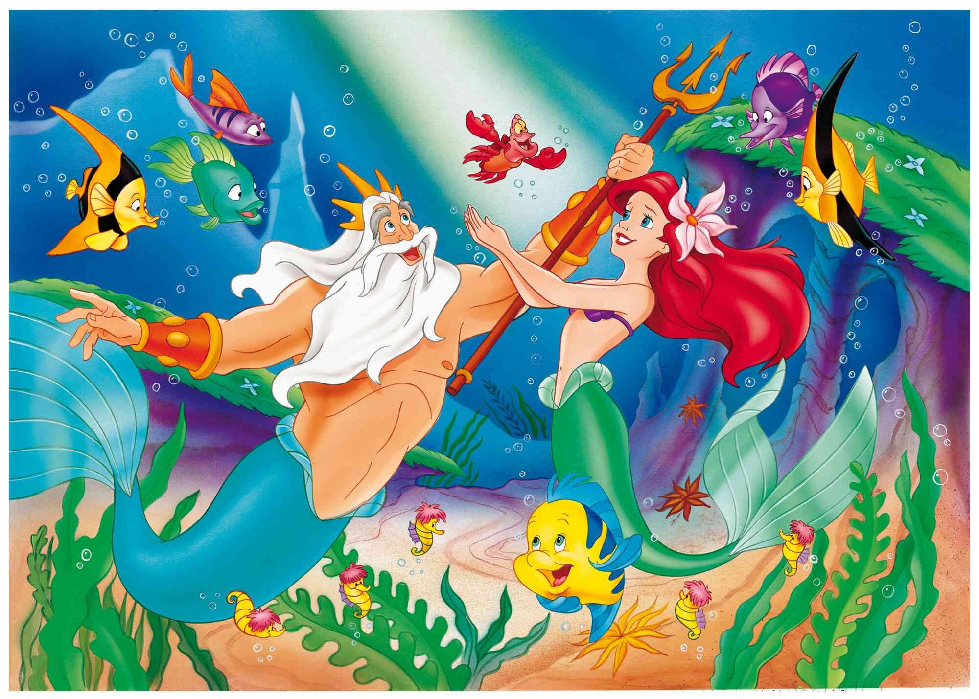 Disney puzzle df maxi floor 108 the little mermaid - DISNEY PRINCESS, LISCIANI, Disney