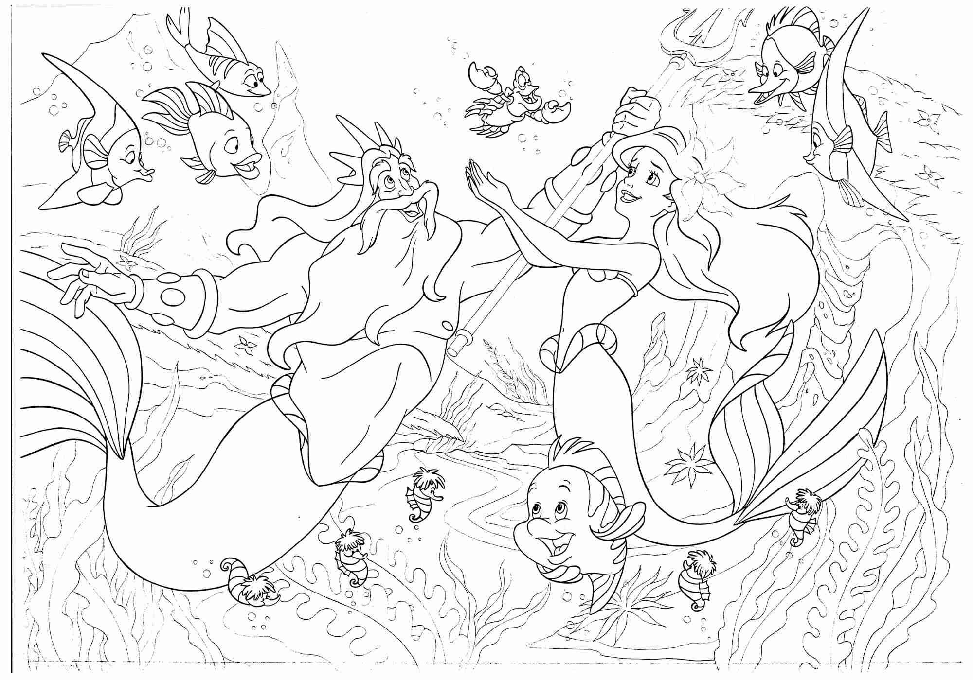 Disney puzzle df maxi floor 108 the little mermaid - DISNEY PRINCESS, LISCIANI, Disney