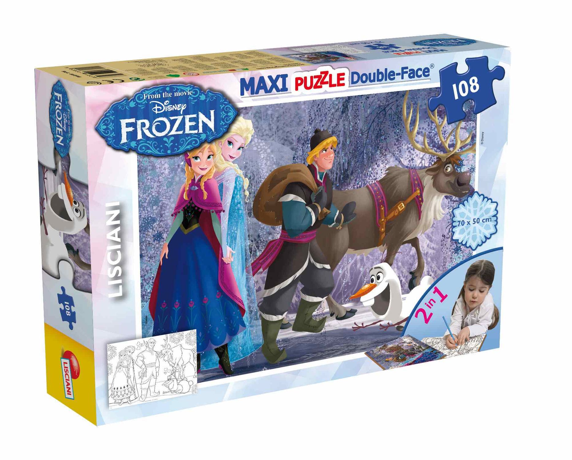 Disney puzzle df maxi floor 108 frozen on the walk - DISNEY PRINCESS, LISCIANI, Disney, Frozen