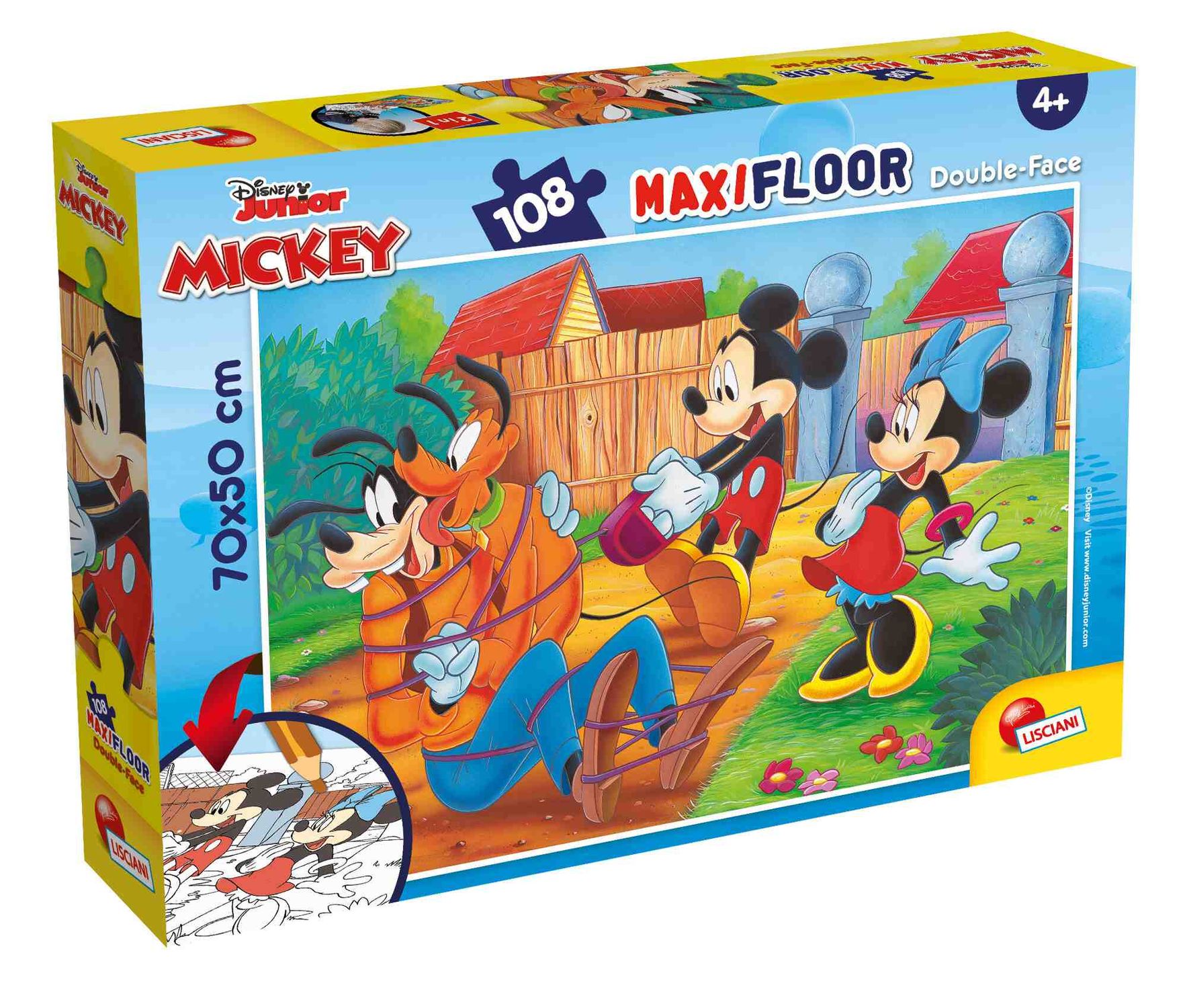 Disney puzzle df maxi floor 108 mickey my friends - LISCIANI, Disney, Mickey Mouse