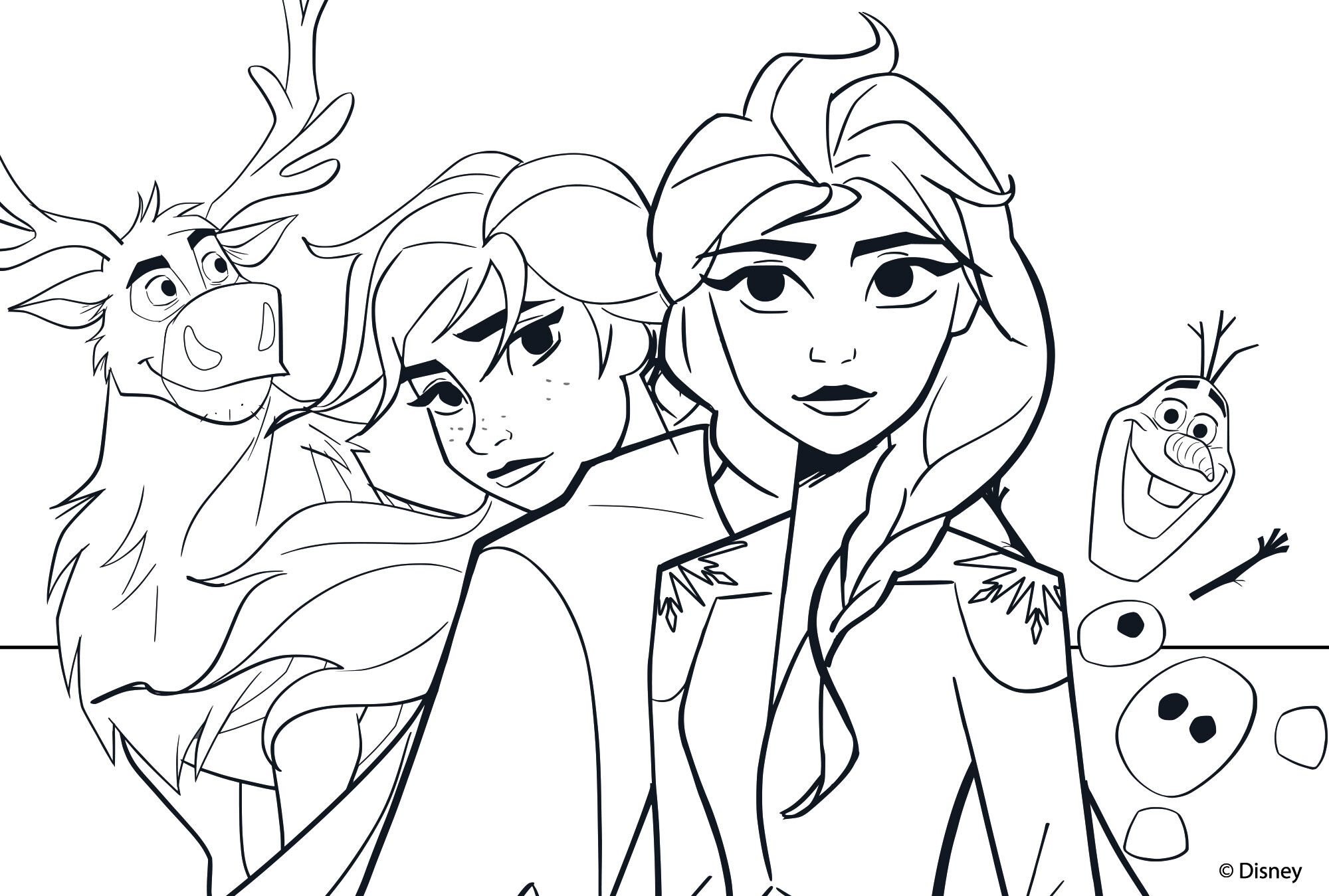 Disney puzzle maxifloor 2 x 24 frozen - DISNEY PRINCESS, LISCIANI, Disney, Frozen