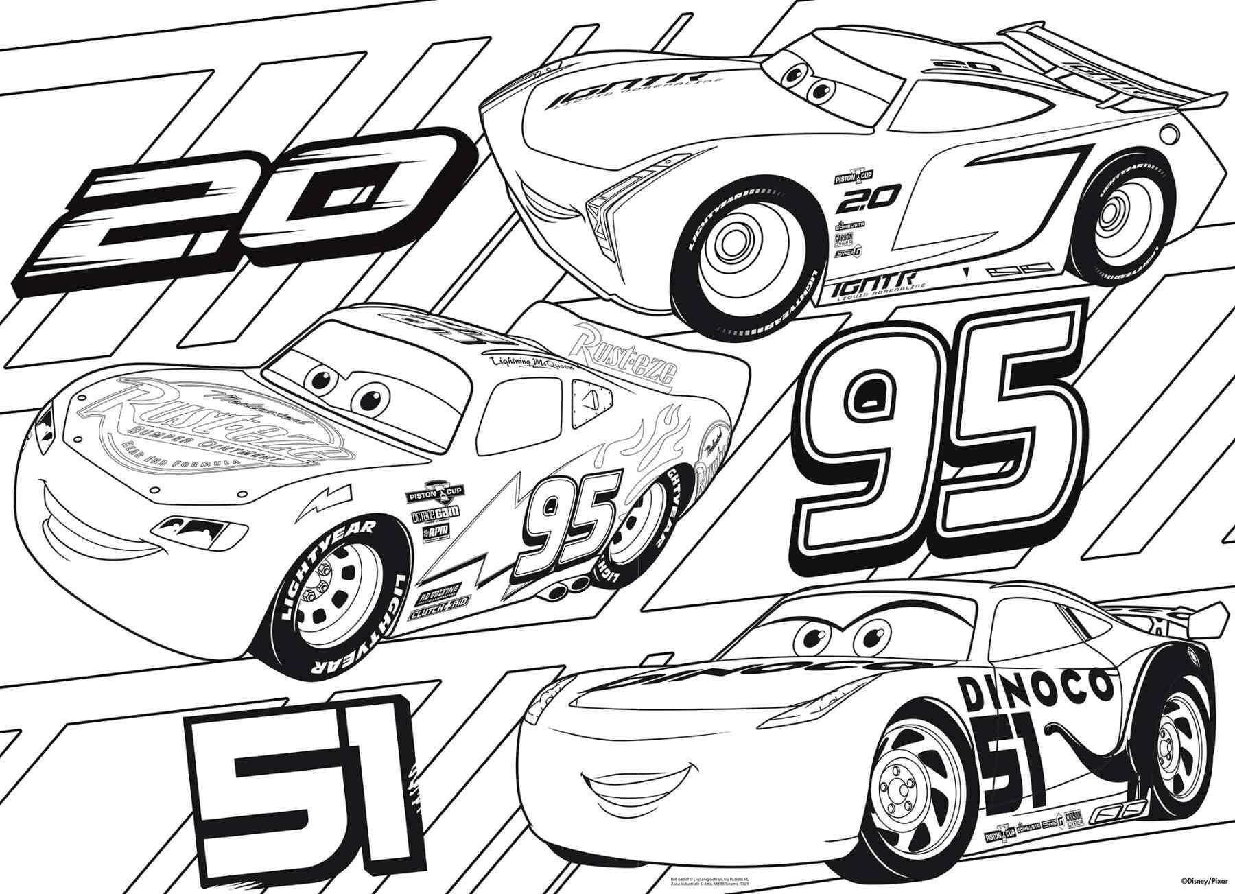 Disney puzzle df maxi floor 60 cars 3 challenge - LISCIANI, Cars, Disney