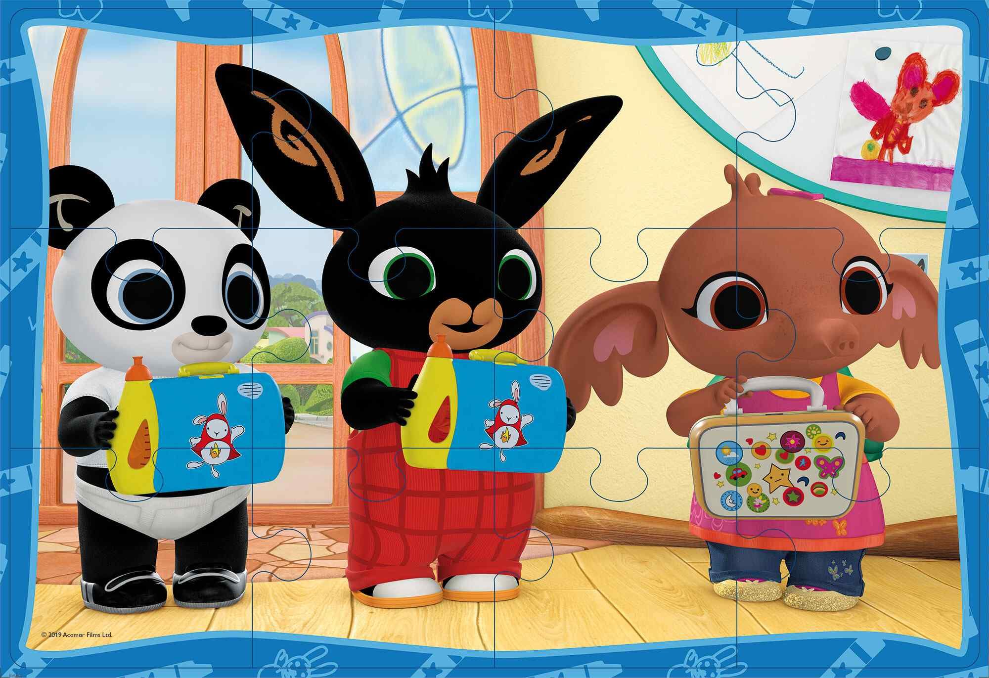 Puzzle supermaxi 12+12  bing - a scuola! - LISCIANI