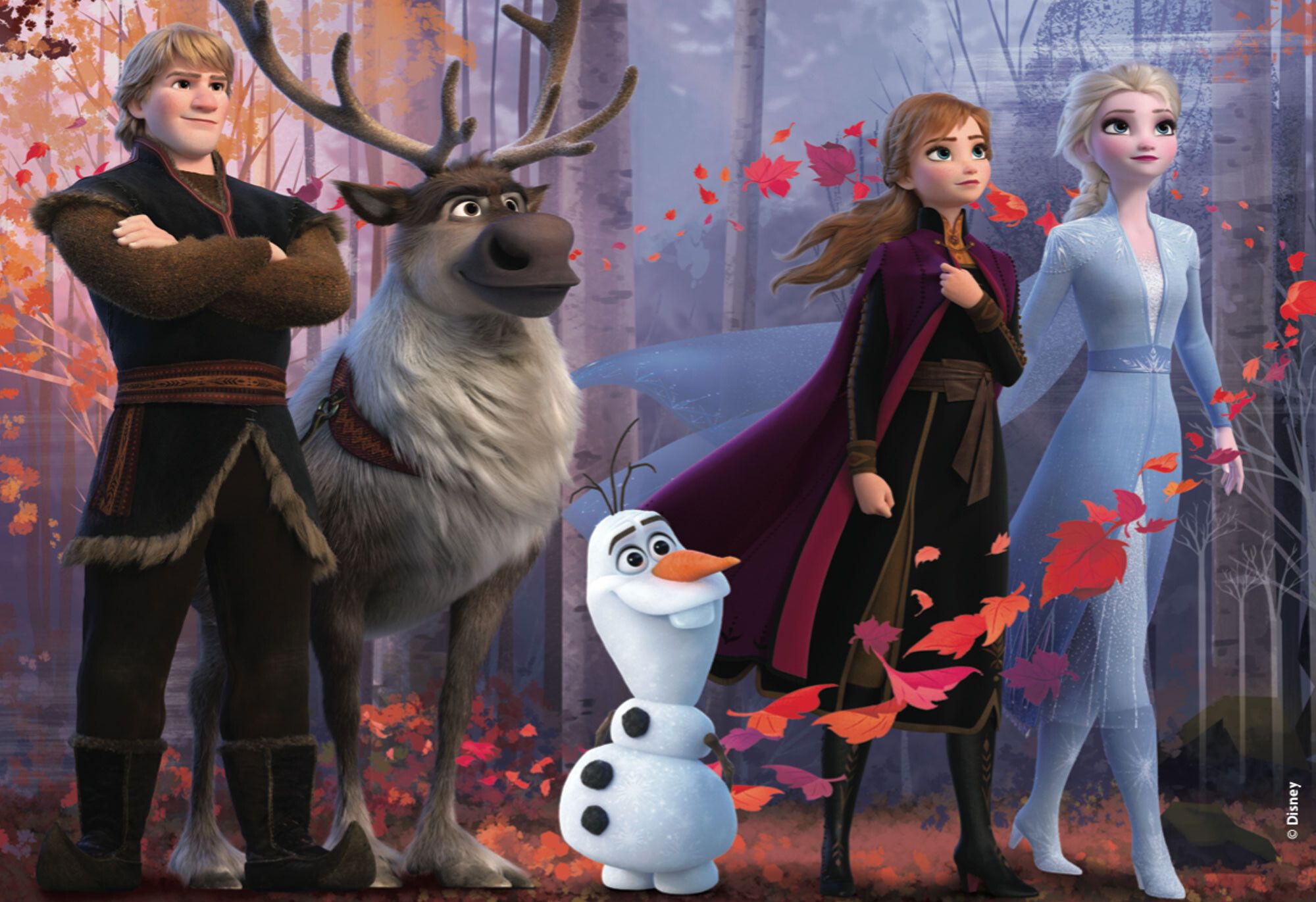 Disney puzzle maxifloor 4 x 48 frozen 2 - DISNEY PRINCESS, LISCIANI, Disney