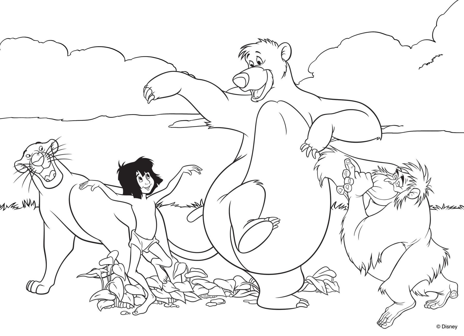 Disney puzzle df maxi floor 35 jungle book - LISCIANI, Disney