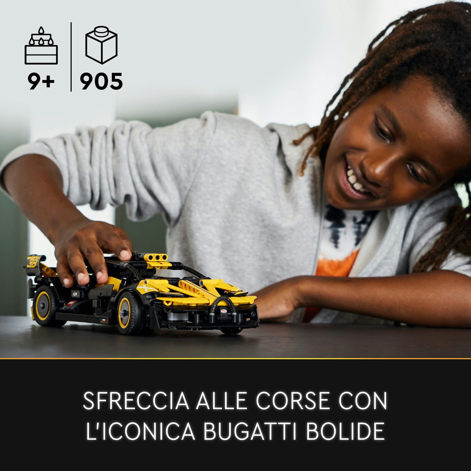 Lego technic 42151 bugatti bolide, kit macchina giocattolo, modellino auto supercar, giochi per bambini, idee regalo - LEGO TECHNIC, Lego