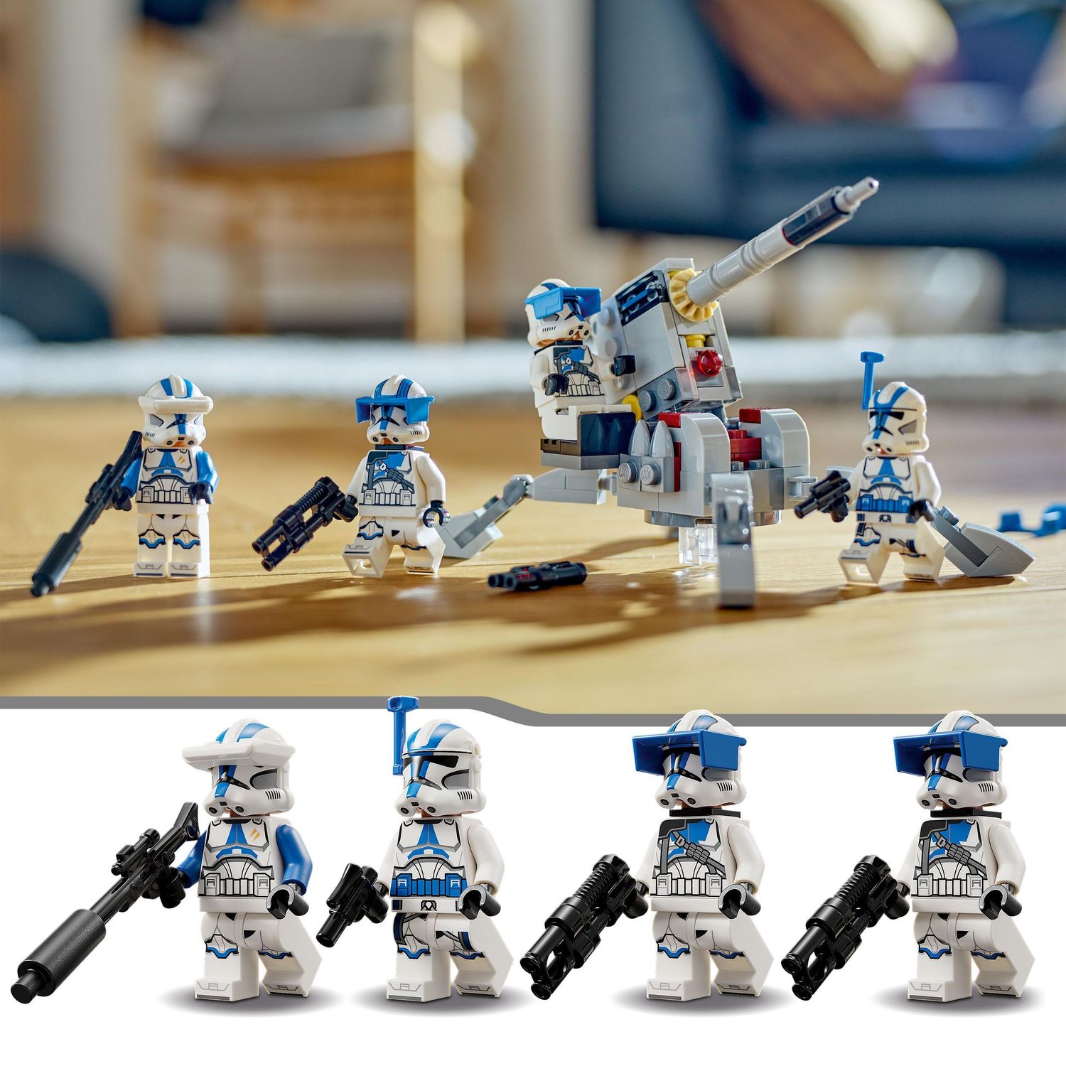 Lego star wars 75345 battle pack clone troopers legione 501, modellino da costruire con cannone giocattolo av-7 e 4 personaggi - LEGO® Star Wars™, Lego, Star Wars