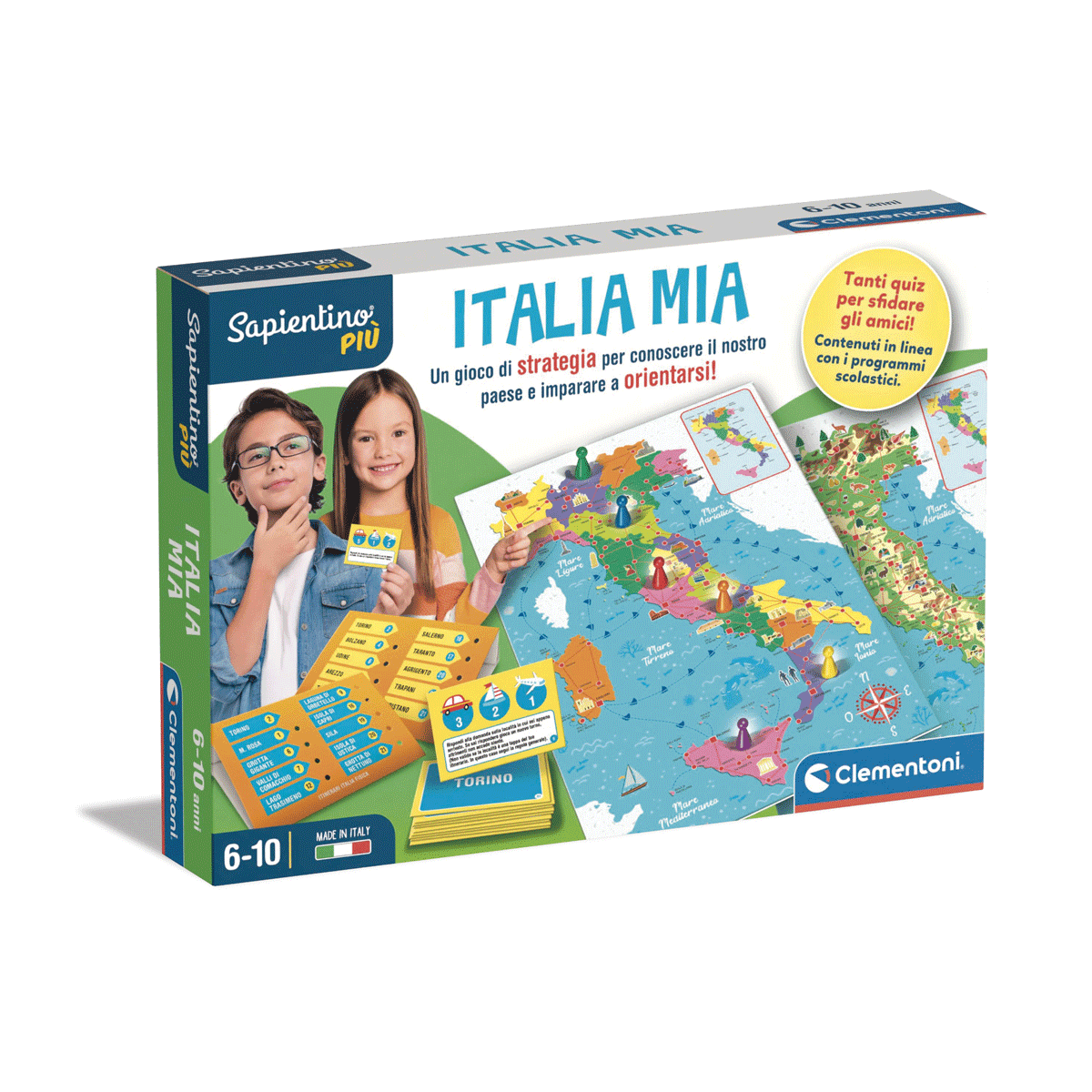 Clementoni - sapientino più - italia mia, 6 - 10 anni - CLEMENTONI, SAPIENTINO