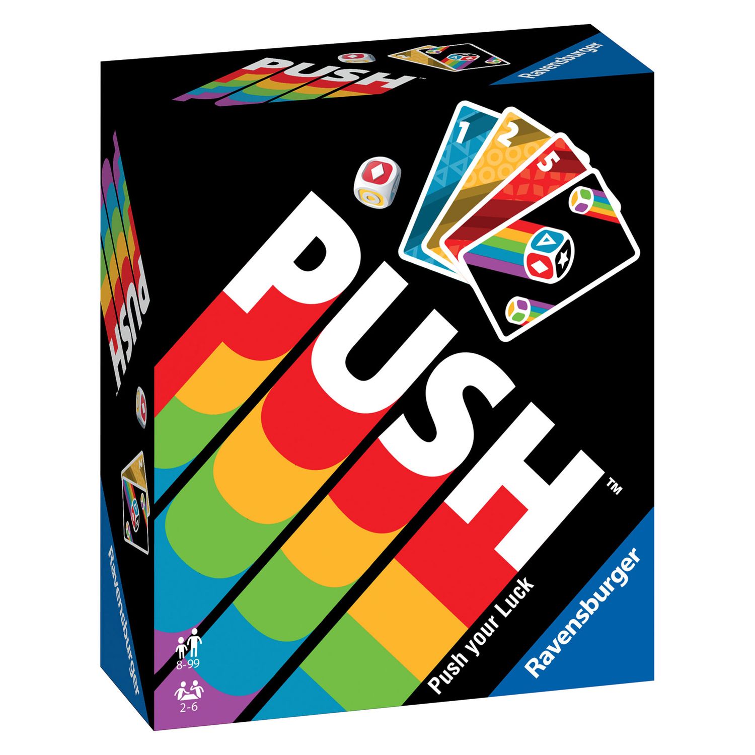 Ravenburger - push, gioco di carte per tutta la famiglia, 8+ anni - 2 - 6 giocatori - RAVENSBURGER