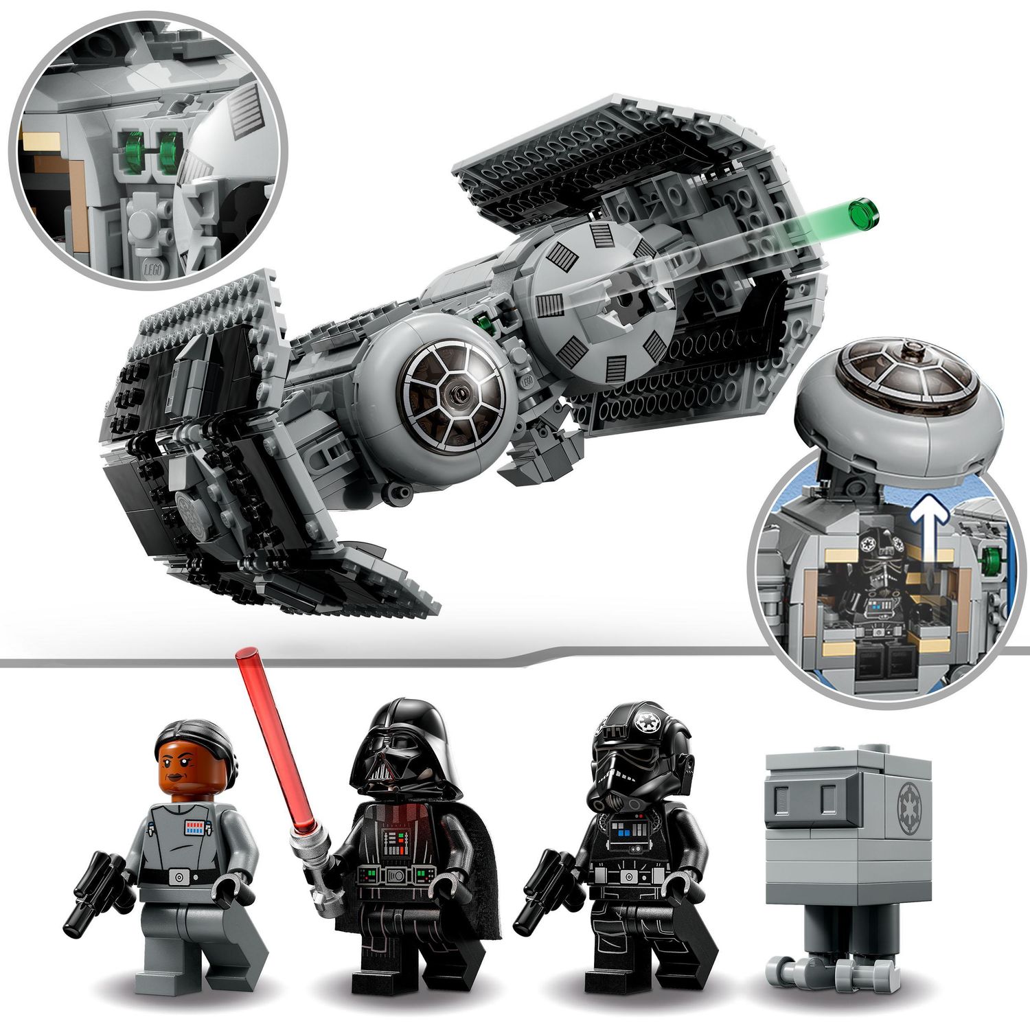 Lego star wars 75347 tie bomber model building kit, modellino da costruire di starfighter con darth vader e spada laser - LEGO® Star Wars™, Star Wars