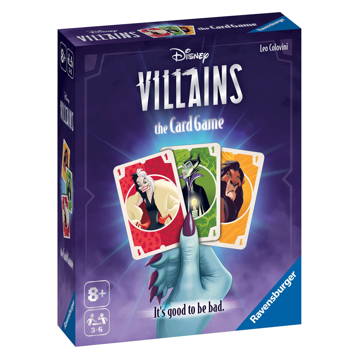 Ravenburger - disney villains, gioco di carte per tutta la famiglia, 8+ anni - RAVENSBURGER, Disney