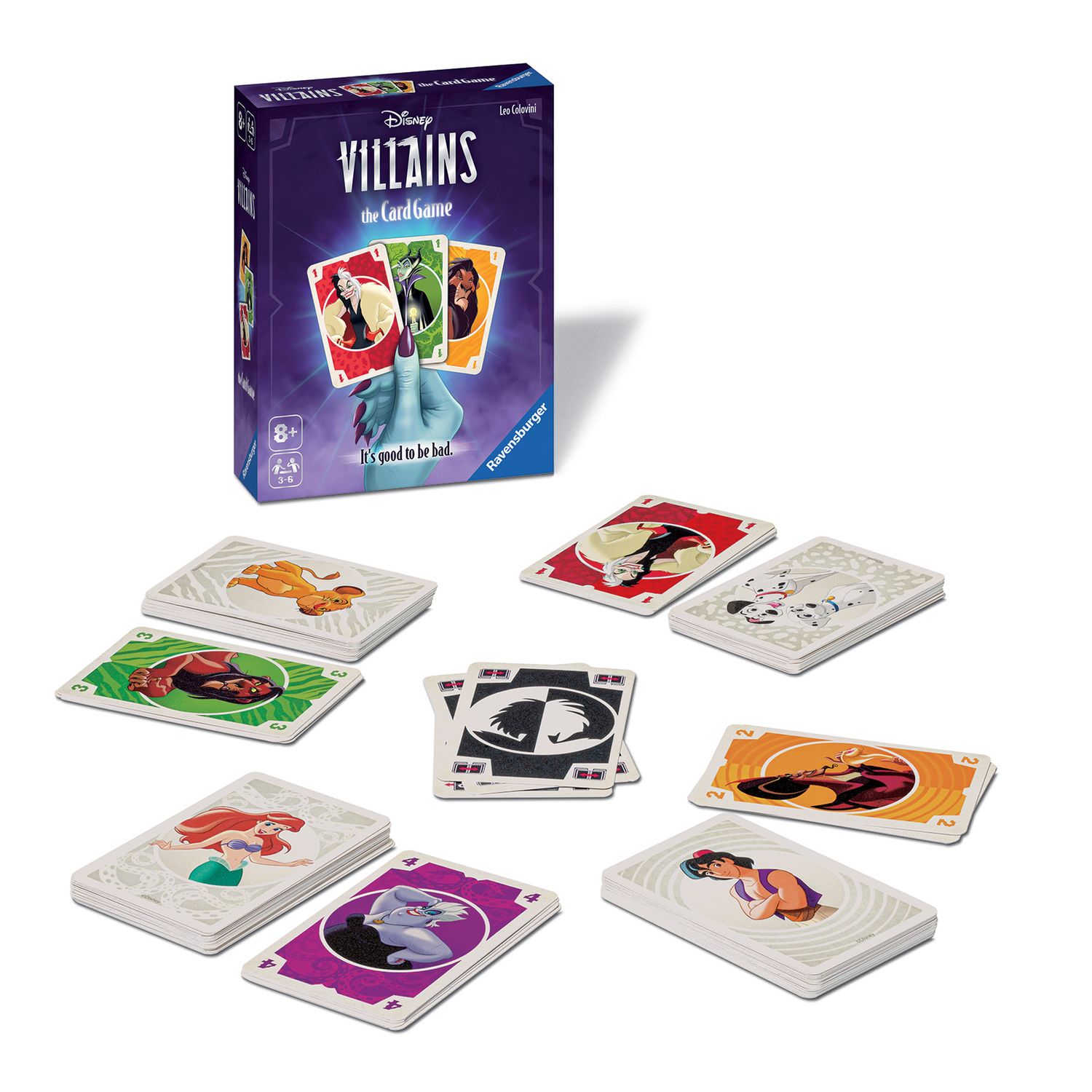 Ravenburger - disney villains, gioco di carte per tutta la famiglia, 8+ anni - RAVENSBURGER, Disney
