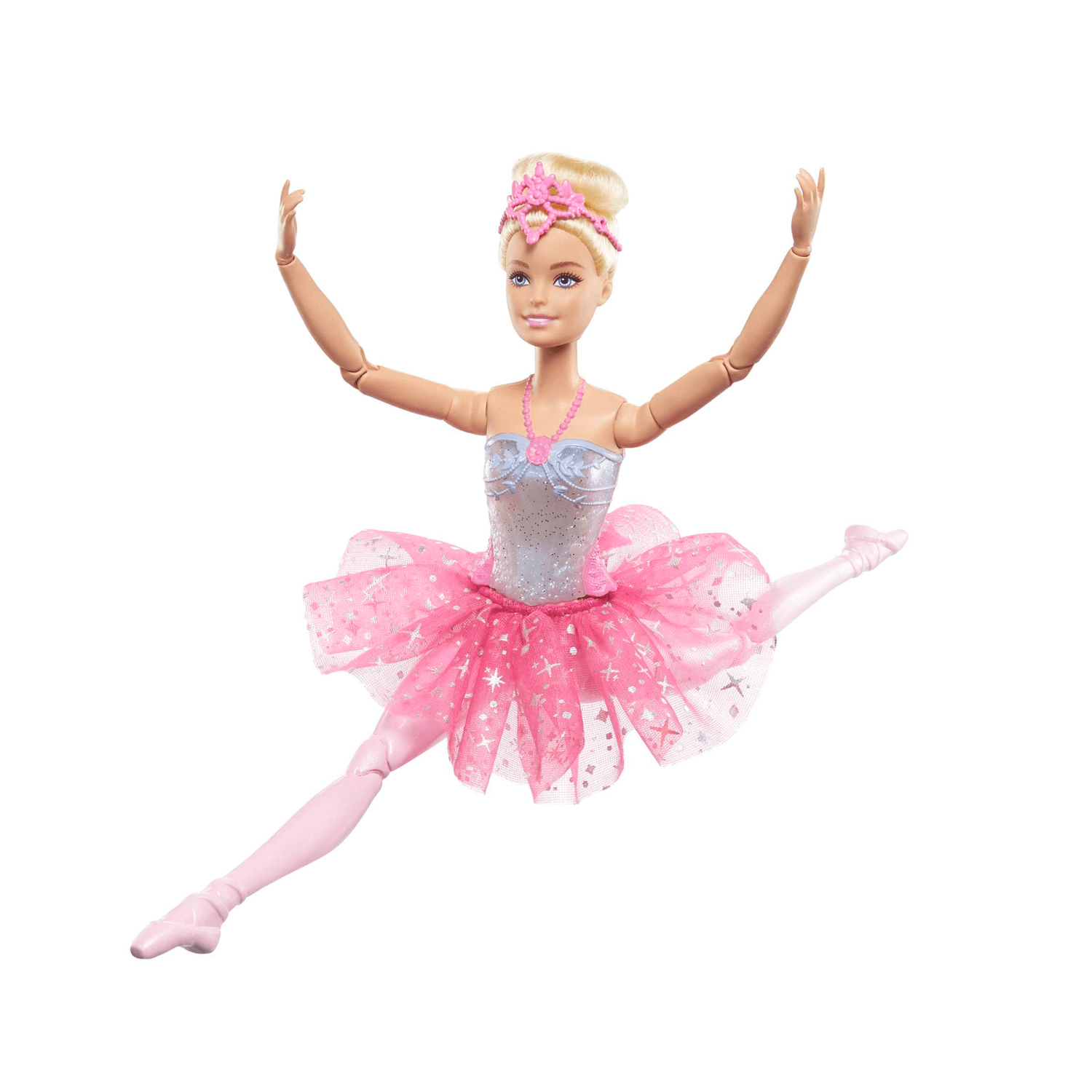 Barbie – barbie dreamtopia luci scintillanti, ballerina magico tutu, bambola dai capelli biondi, con luci, coroncina e tutù rosa, giocattolo per bambini, 3+ anni, hlc25 - Barbie