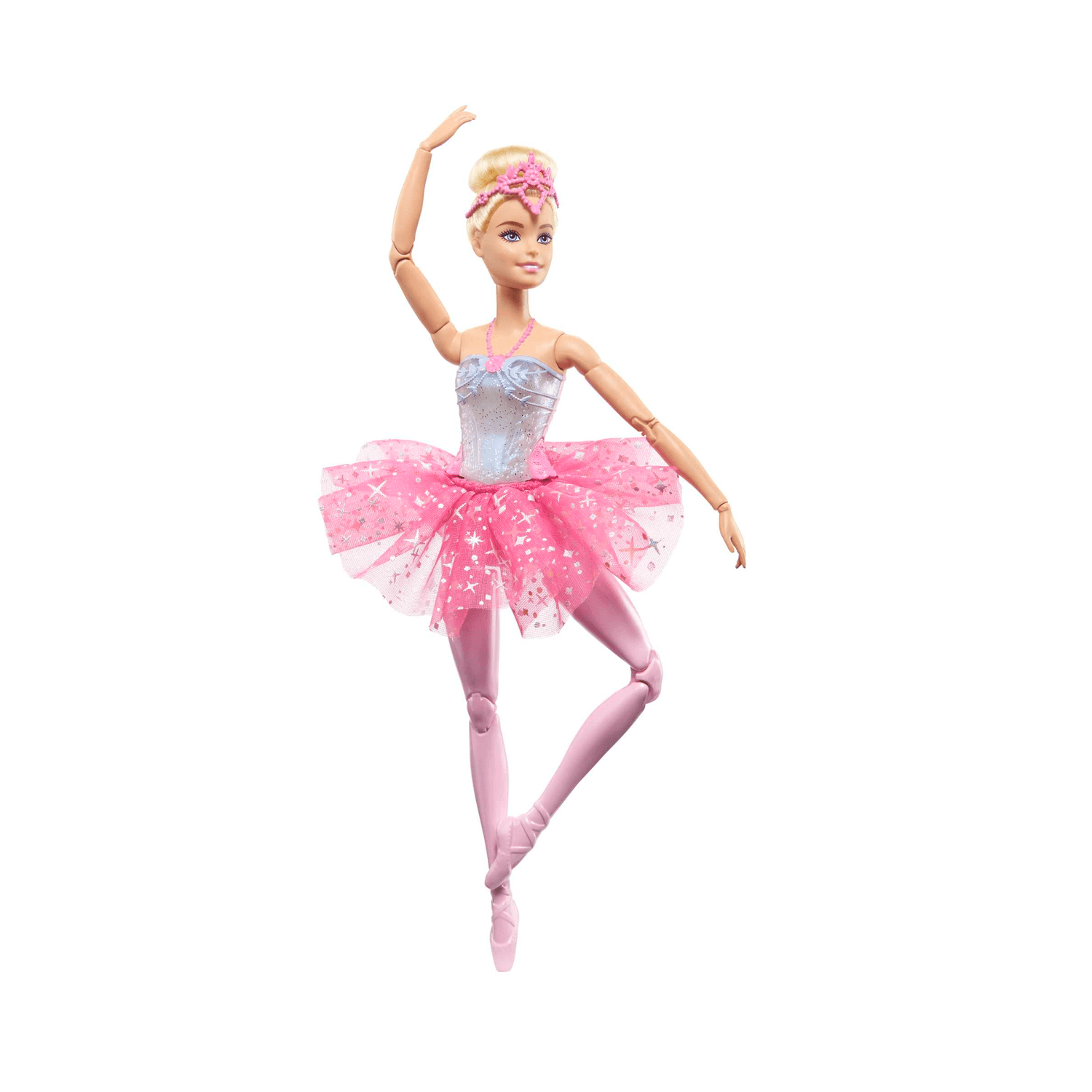 Barbie – barbie dreamtopia luci scintillanti, ballerina magico tutu, bambola dai capelli biondi, con luci, coroncina e tutù rosa, giocattolo per bambini, 3+ anni, hlc25 - Barbie
