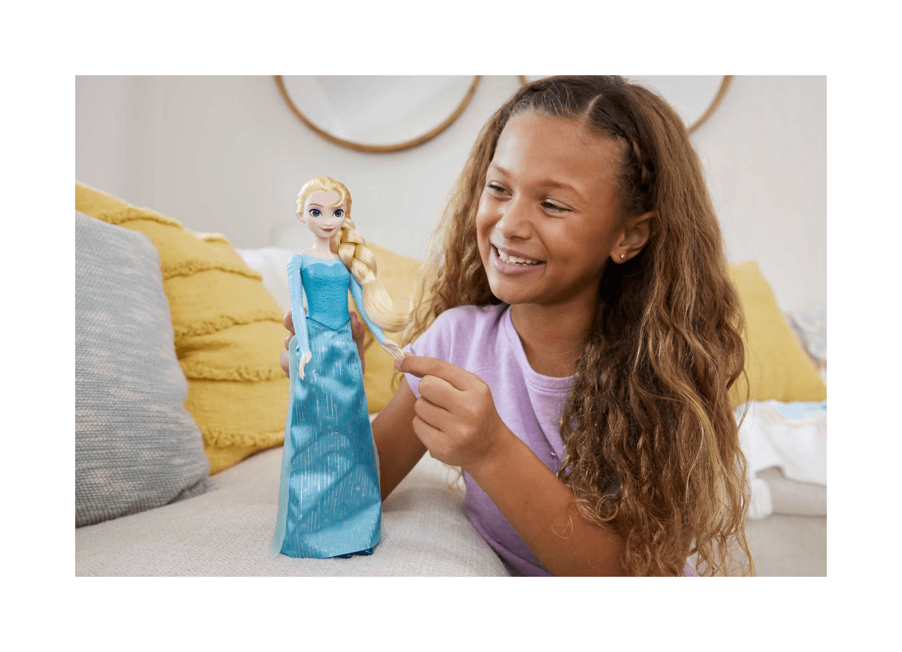 Disney frozen - elsa bambola con abito esclusivo e accessori ispirati ai film disney frozen 1, giocattolo per bambini, 3+ anni, hlw47 - DISNEY PRINCESS, Disney, Frozen