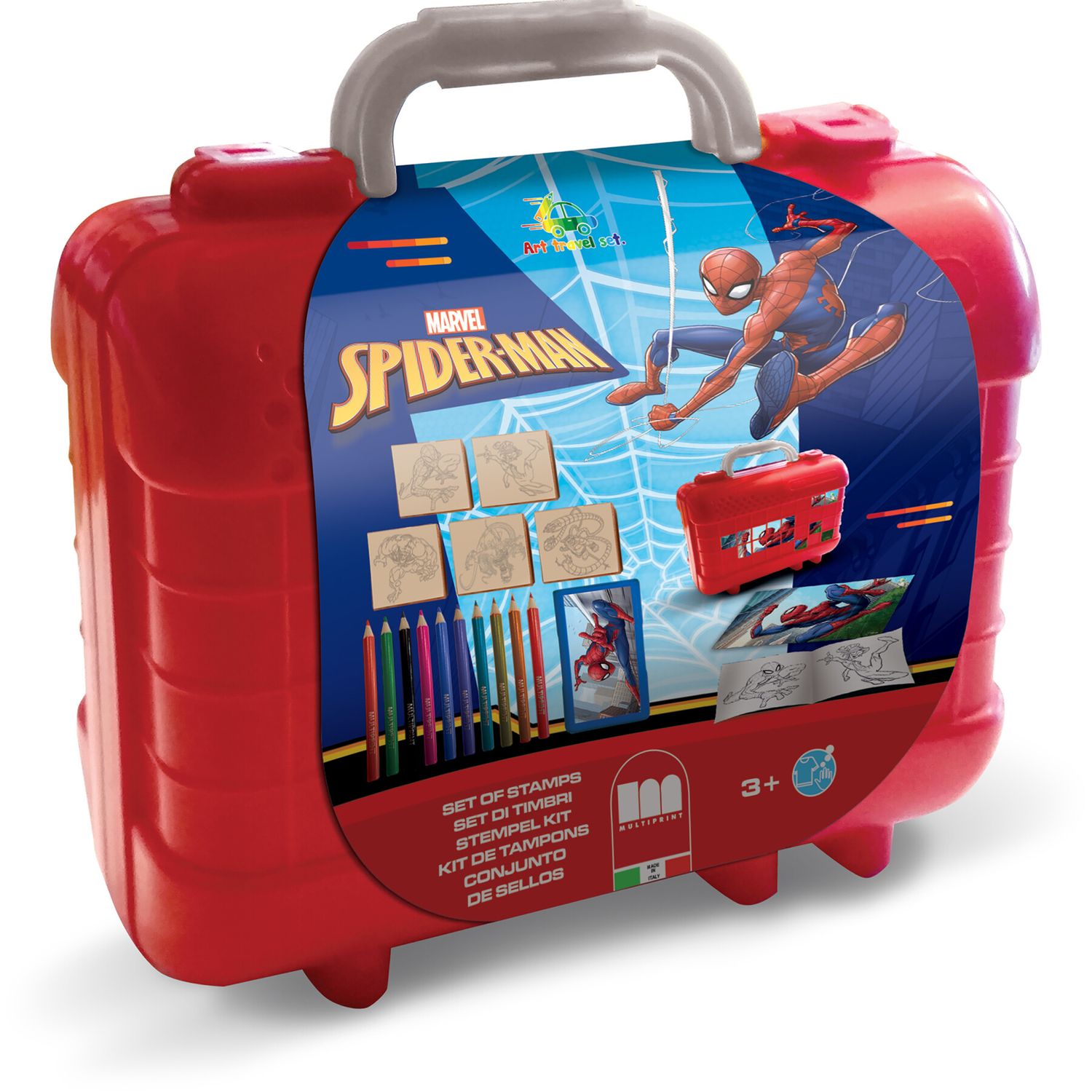 Multiprint - valigetta travel set spiderman made in italy - Avengers, MARVEL, Spiderman