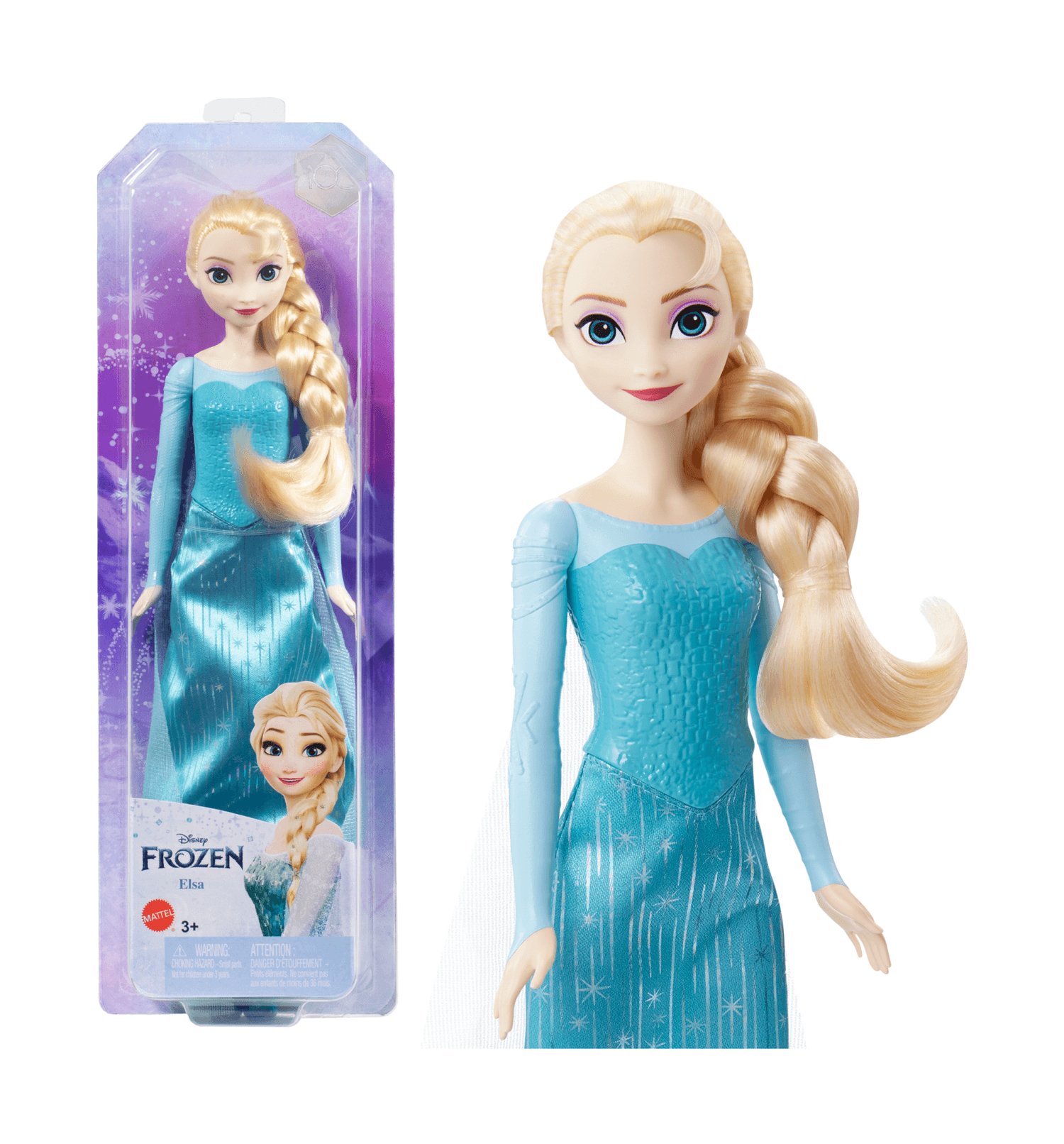 Disney frozen - elsa bambola con abito esclusivo e accessori ispirati ai film disney frozen 1, giocattolo per bambini, 3+ anni, hlw47 - DISNEY PRINCESS, Disney, Frozen