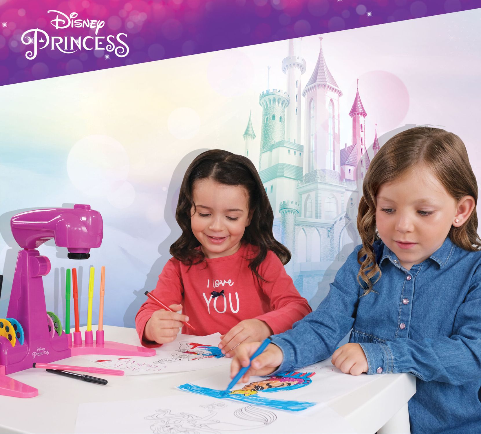 Princess proiettore drawing school - DISNEY PRINCESS, LISCIANI, Disney
