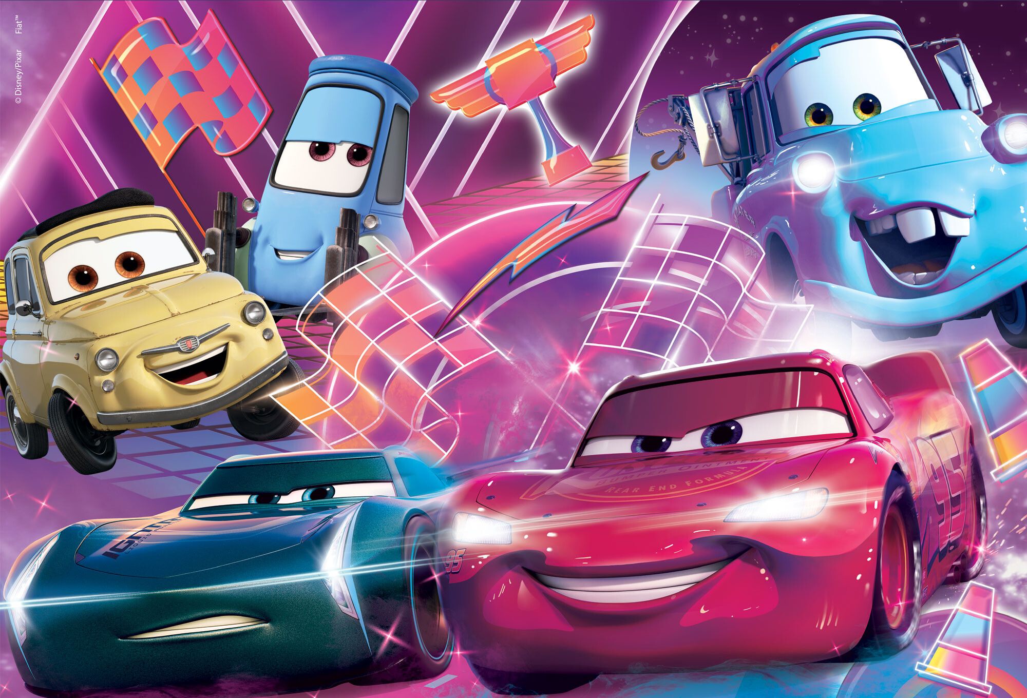 Disney puzzle maxifloor df 2 x 60 cars - LISCIANI, Cars, Disney