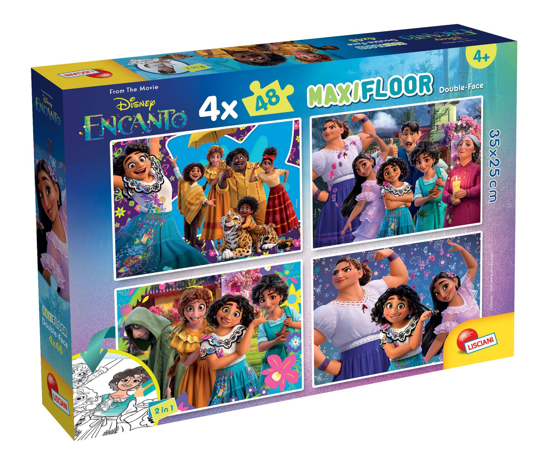 Disney puzzle maxifloor df 2 x 60 encanto - DISNEY PRINCESS, ENCANTO, LISCIANI, Disney